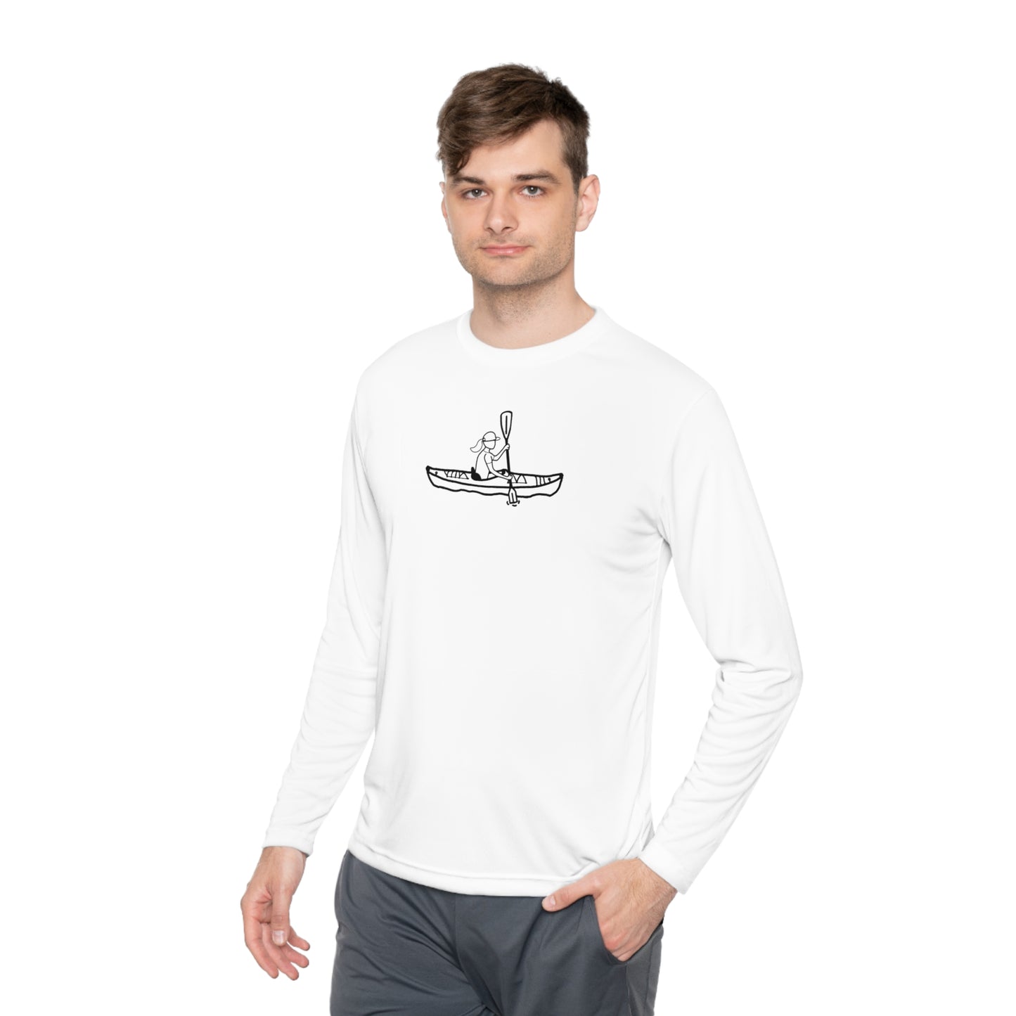 Lightweight Long Sleeve Tee (Kayak Girl Design)