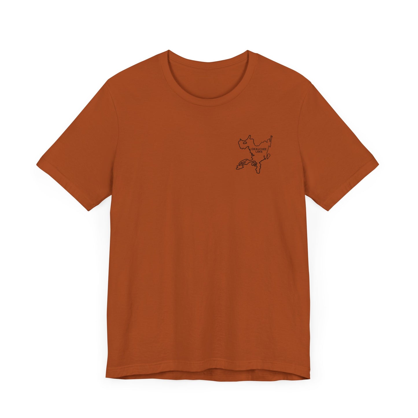 Bow fishing and Okauchee Lake Model - Unisex Lightweight Short Sleeve Tee