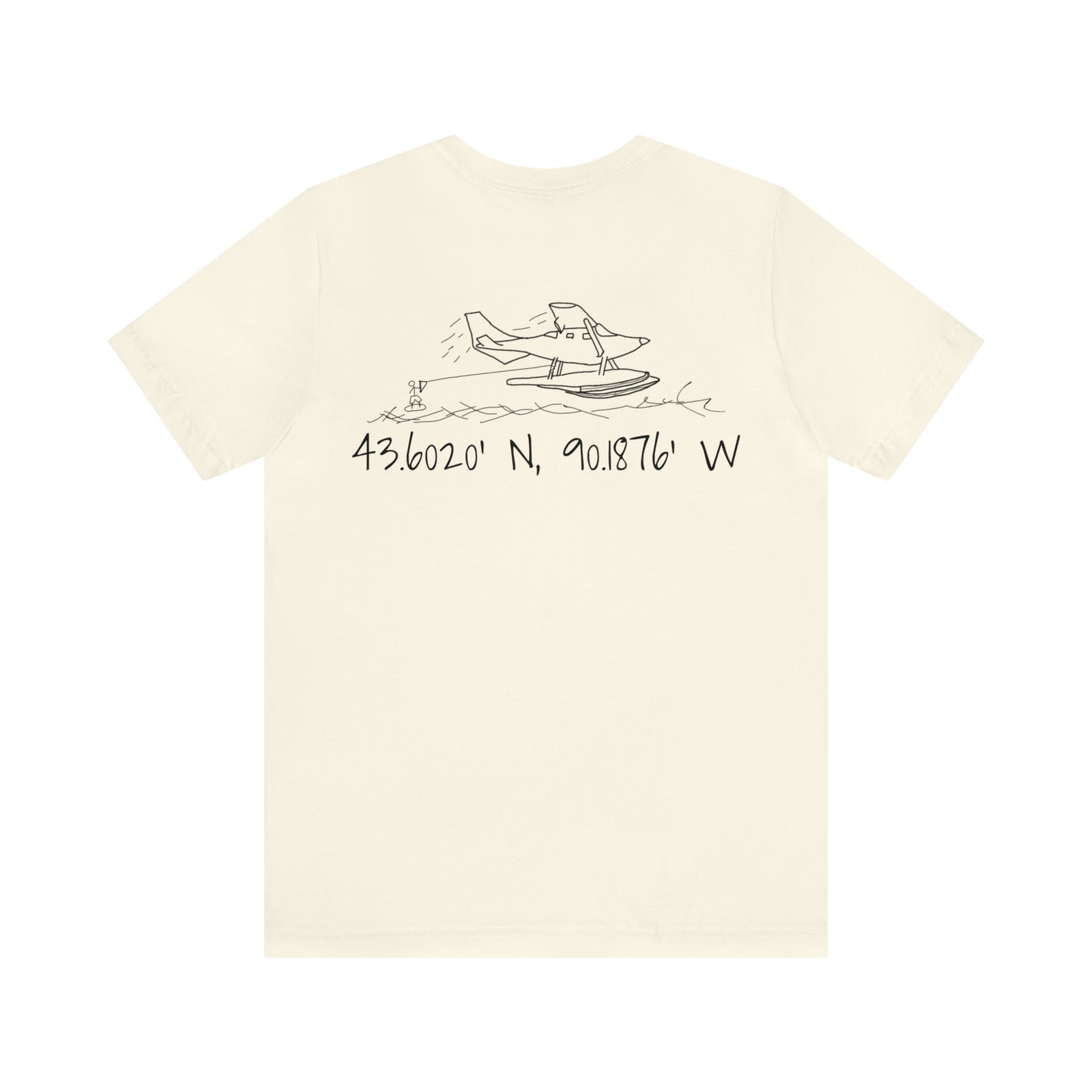 Dutch Hollow Lake, Wakeboard Float Plane - Unisex Lightweight Short Sleeve Tee