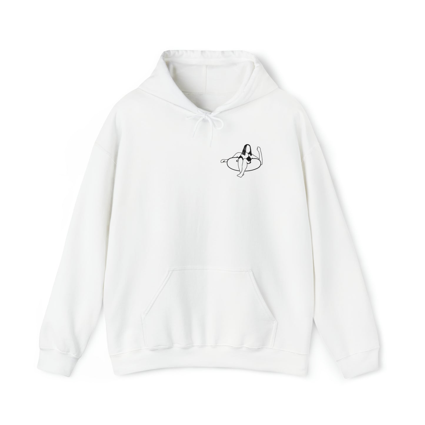 Eagle River Inner Tube Girl - Unisex Heavy Blend Hooded Sweatshirt