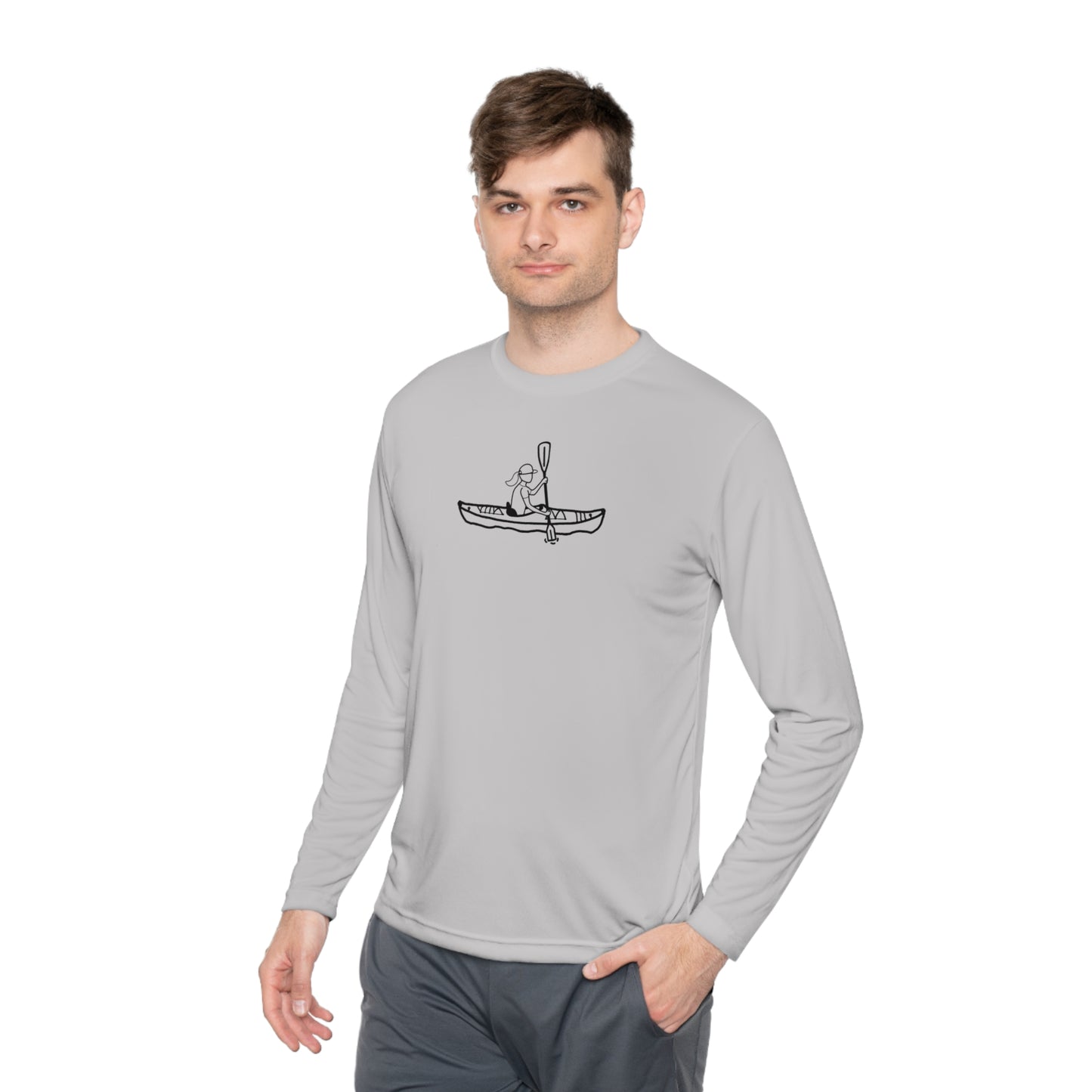 Lightweight Long Sleeve Tee (Kayak Girl Design)