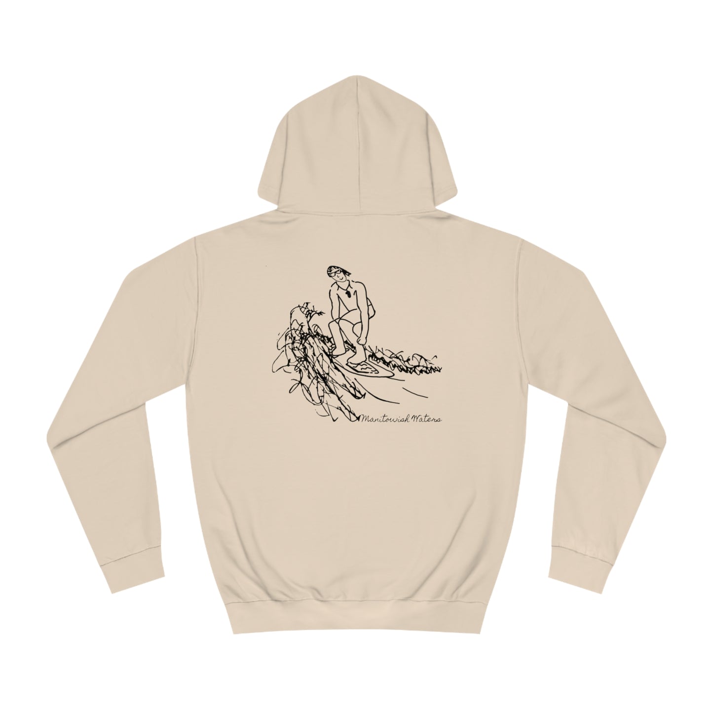 Manitowish Waters Surf Sketch - Lac LaBelle Unisex Hoodie Medium Weight