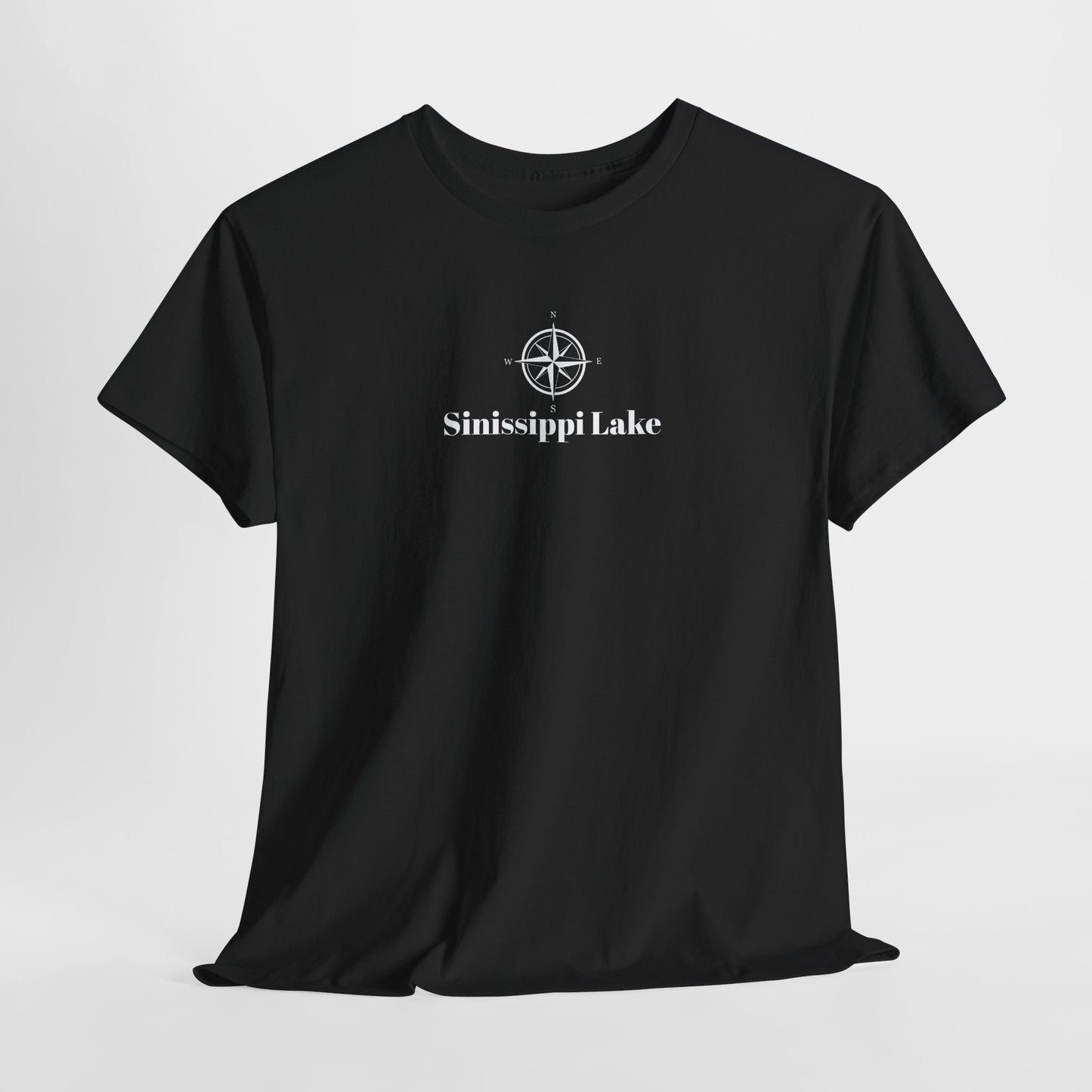 Sinissippi Lake Compass Rose Unisex Heavy Cotton Tee
