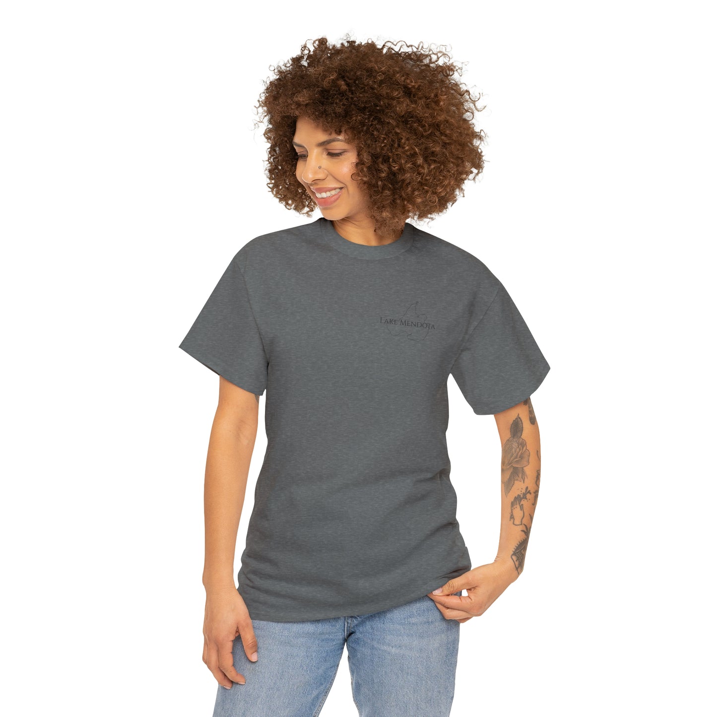 Lake Mendota, Wisconsin Sailing - Unisex Heavy Tee Shirt