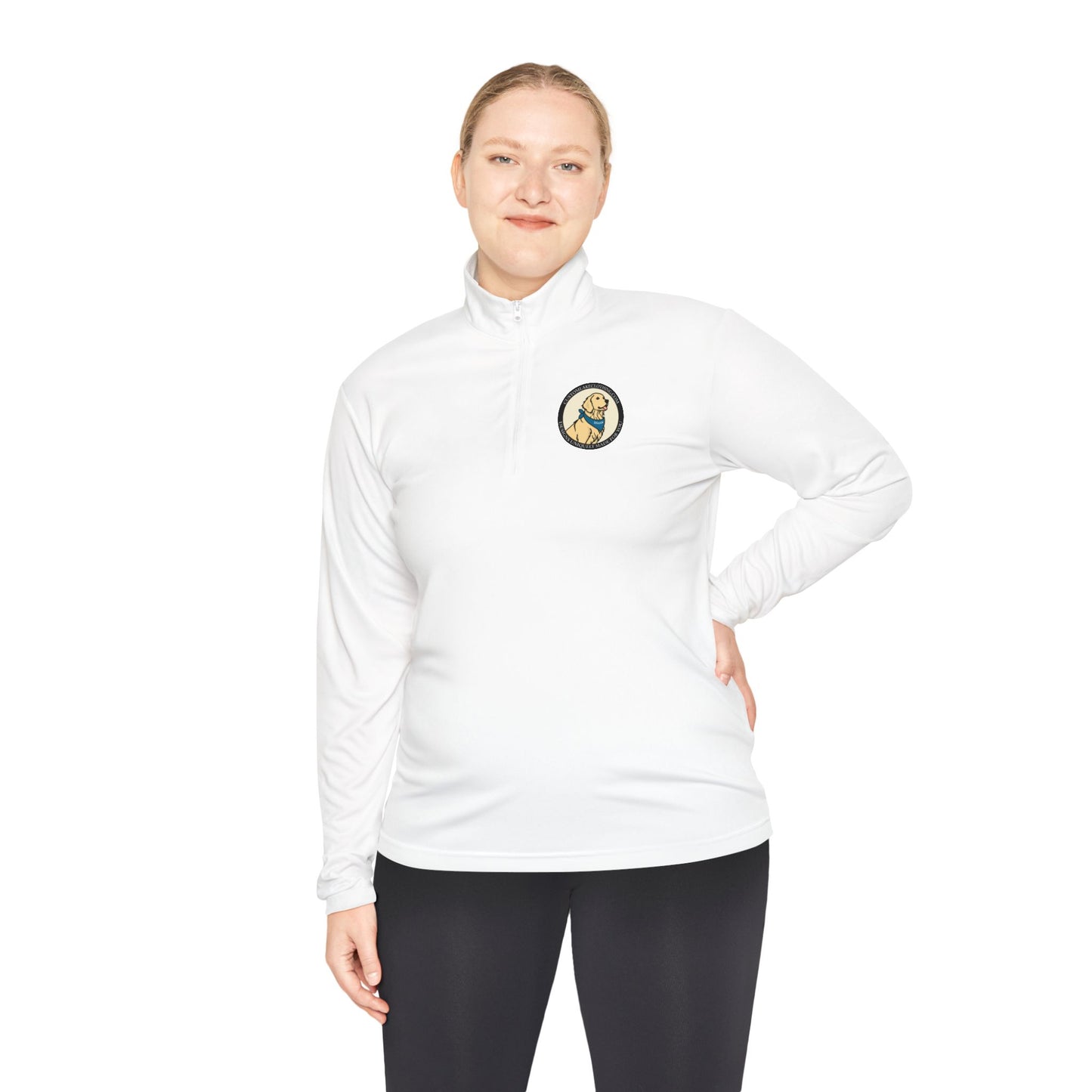 Custom Lake Clothing Golden Logo Unisex Quarter-Zip Pullover
