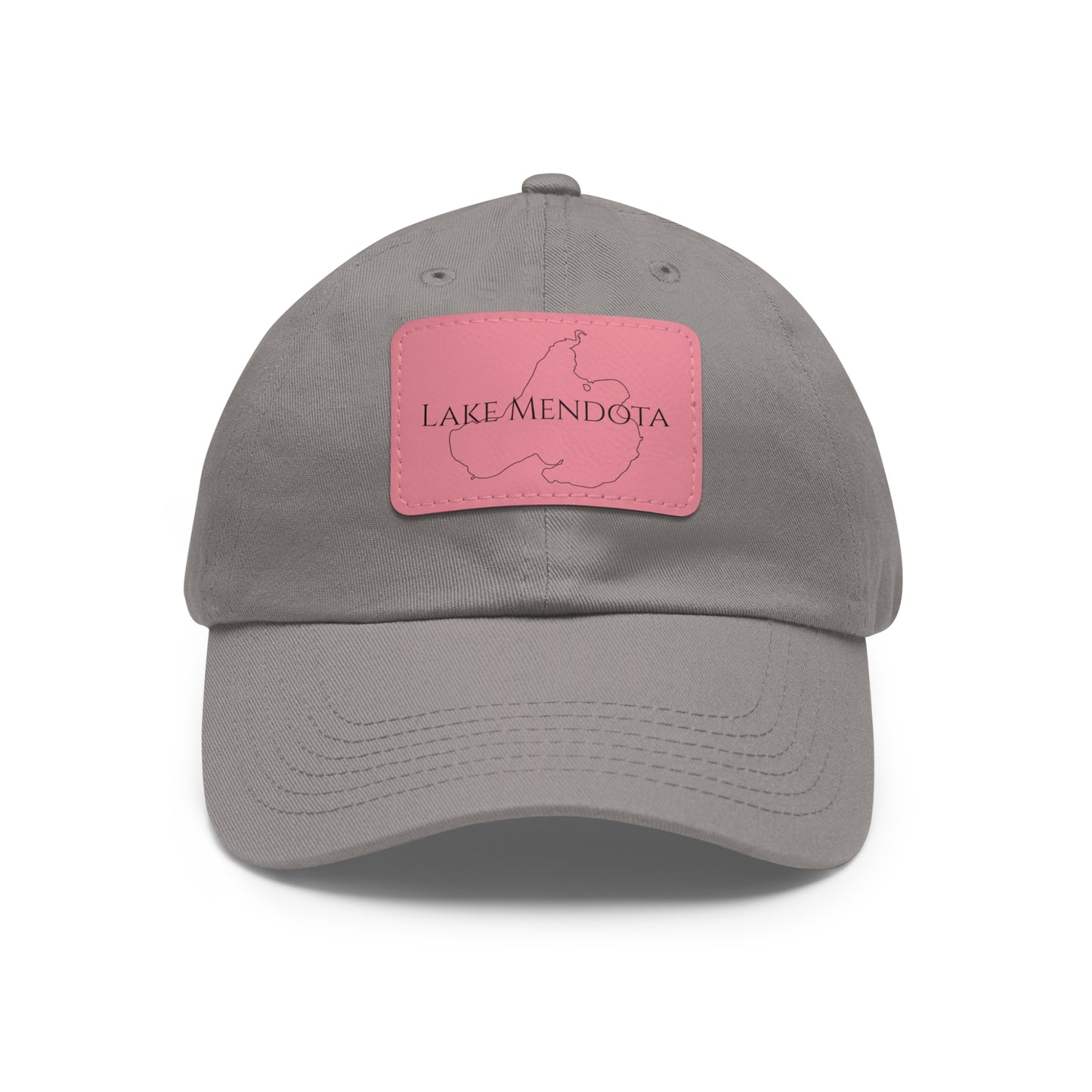 Lake Mendota Embroidered Hat with Leather Patch