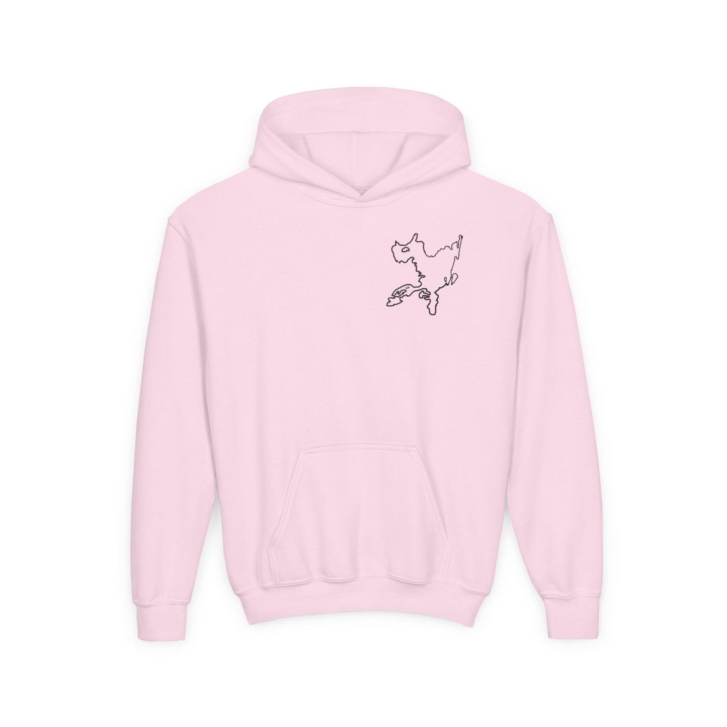 Fishing off Dock Okauchee Lake Youth Hoodie