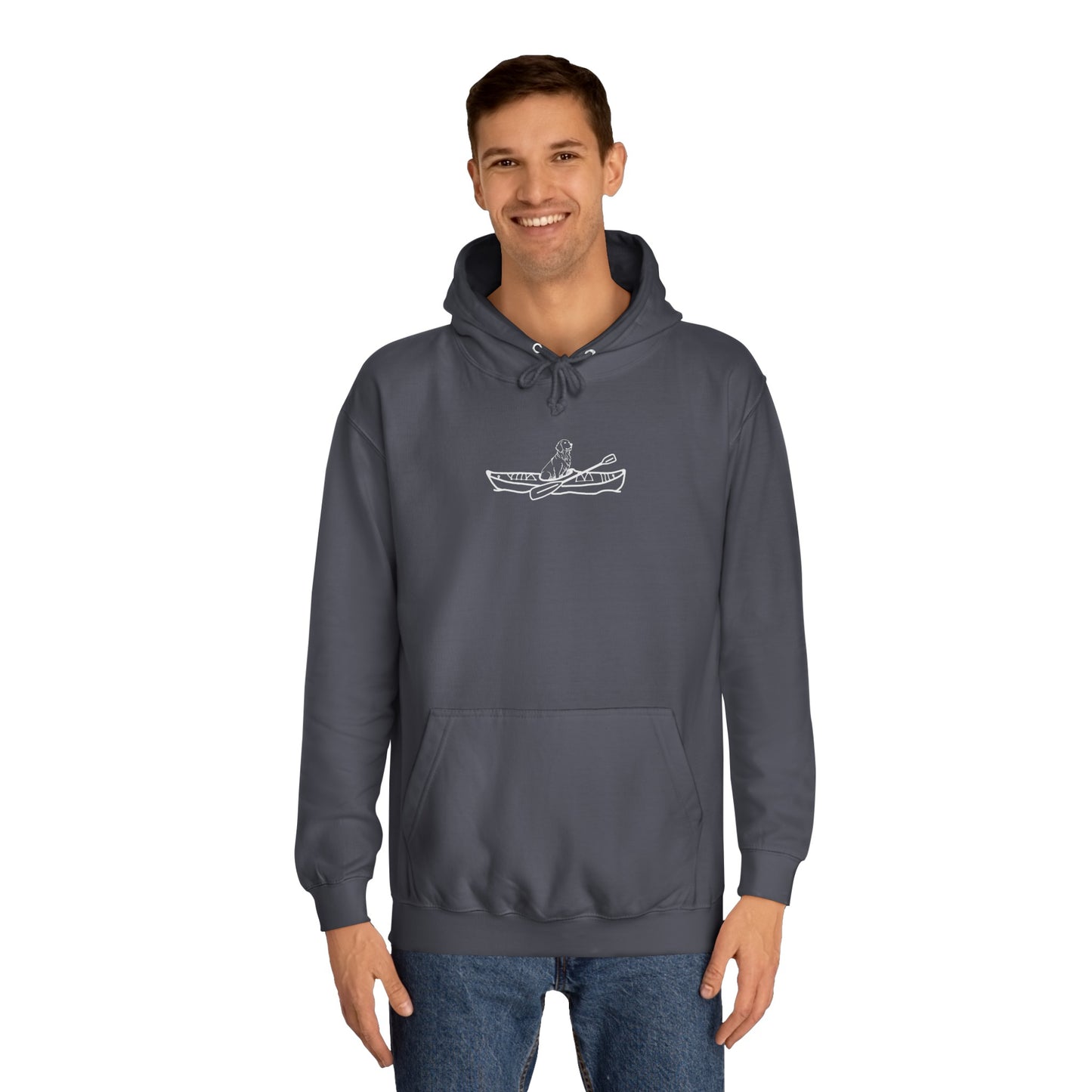 Kayak Dog - Golden Retriever Bite or Beer - Unisex Hoodie Medium Weight