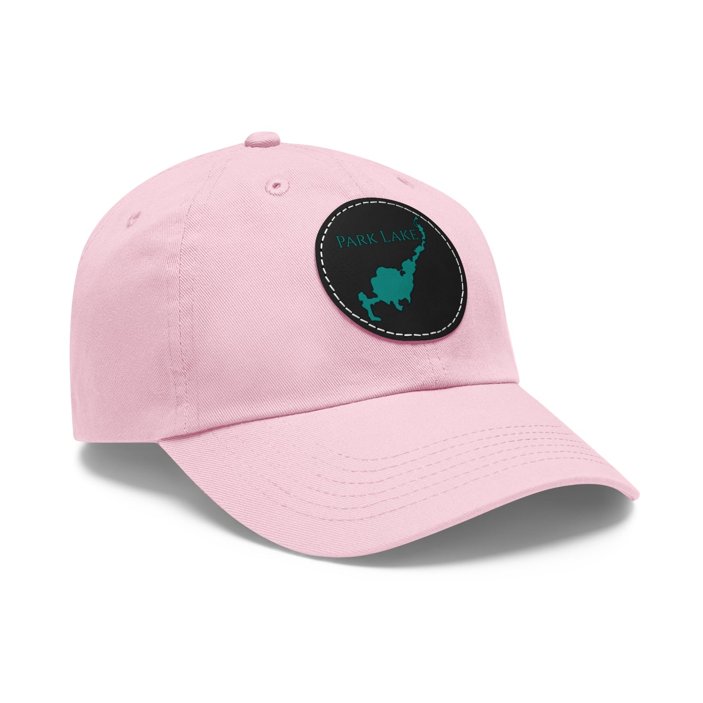 Park Lake Embroidered Hat with Leather Patch