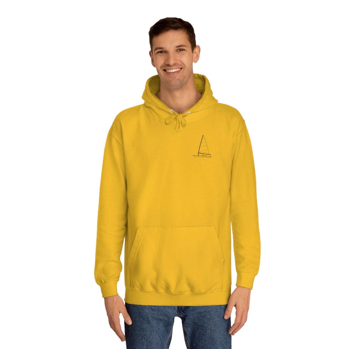 Manitowish Waters Sailboat Patch - Unisex Hoodie Medium Weight
