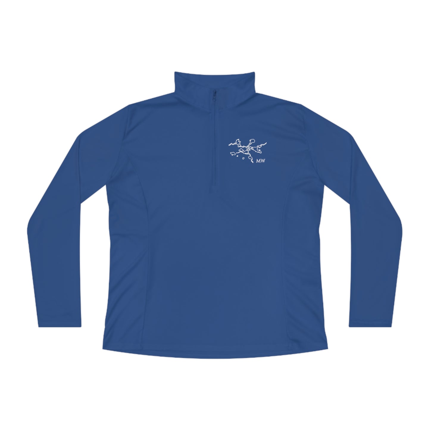 Manitowish Waters Plain Front Patch Women's Quarter-Zip Pullover