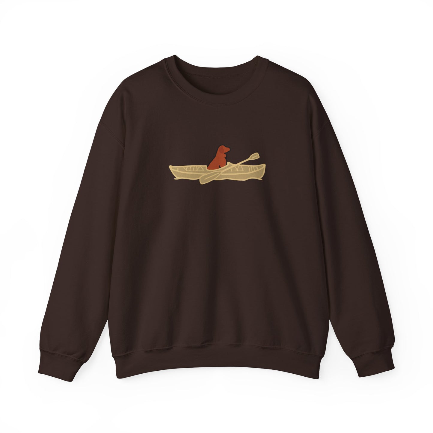Lucy Lab Kayak Dog Pewaukee Lake - Unisex Heavy Blend™ Crewneck Sweatshirt