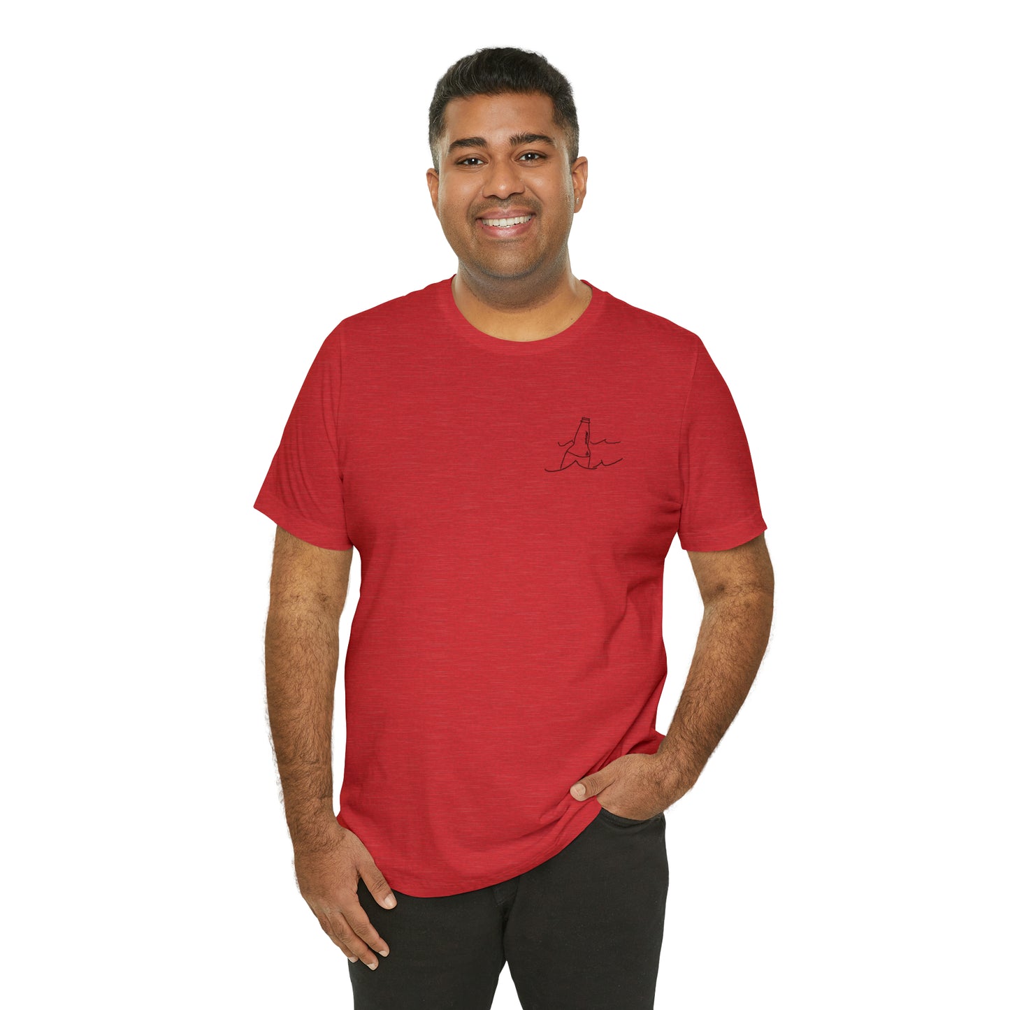 Bottle Patch - lac LaBelle Unisex Lightweight Short Sleeve Tee