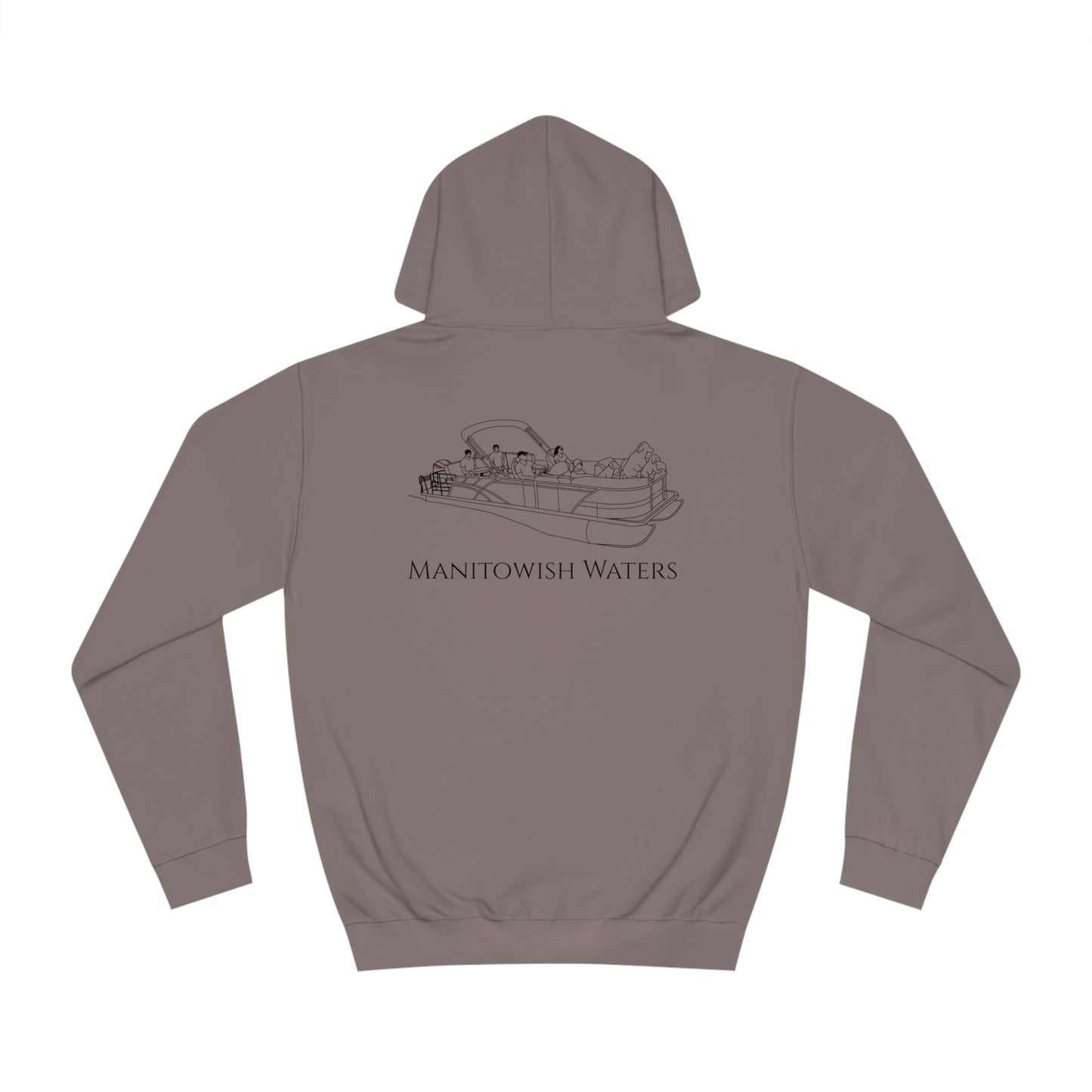 Manitowish Waters Pontoon Boat Family With Dogs - Unisex Hoodie Medium Weight