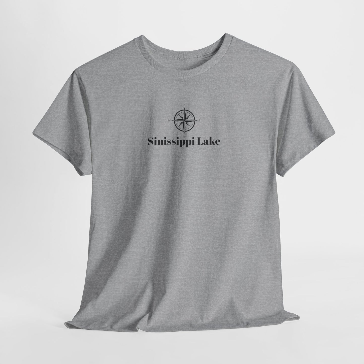 Sinissippi Lake Compass Rose Unisex Heavy Cotton Tee