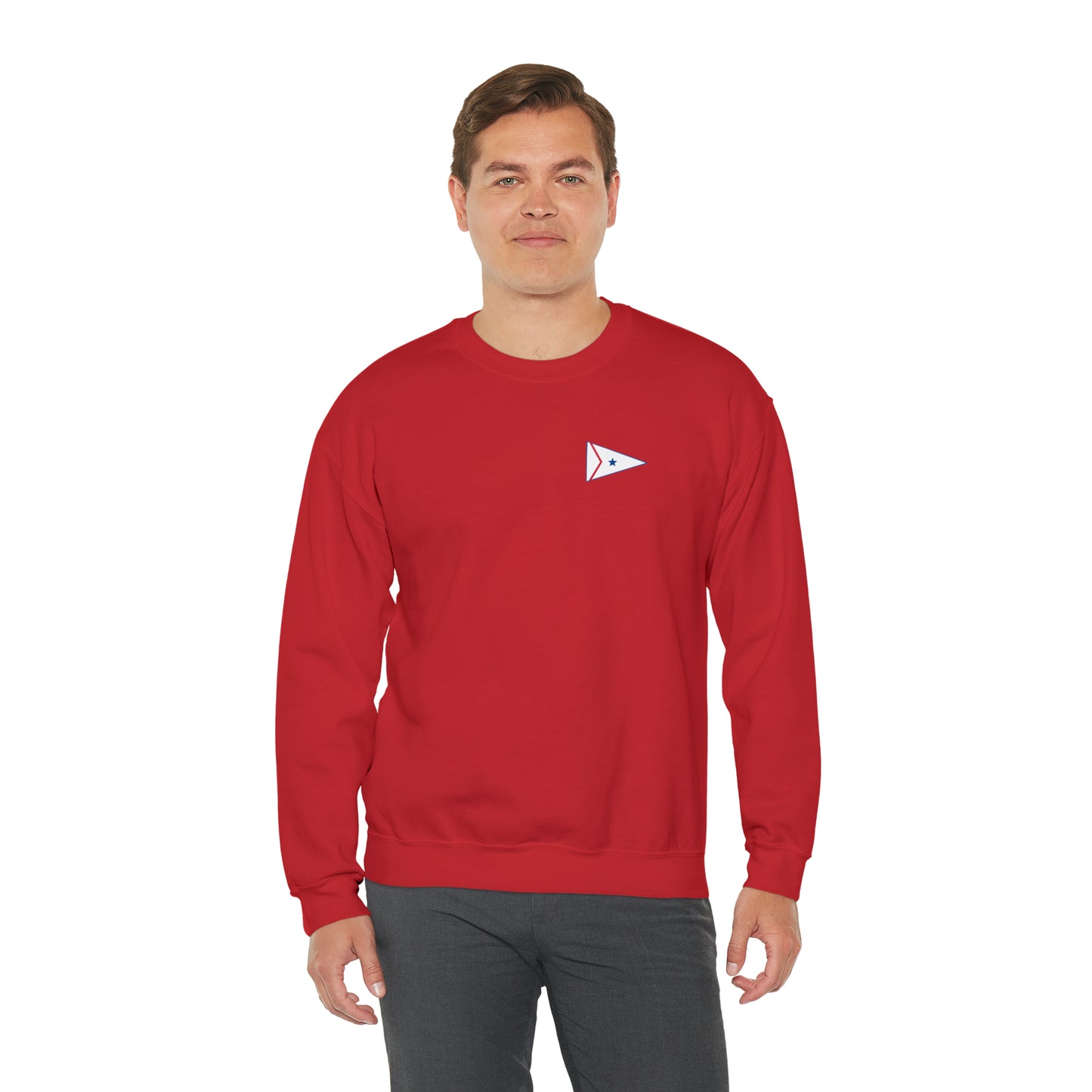 LaBelle Yacht Club Patch Plain Unisex Crewneck Sweatshirt Heavy Blend™