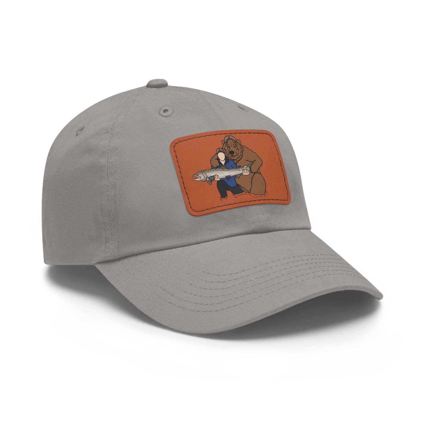 Papa Bear Plain - Hat with Leather Patch