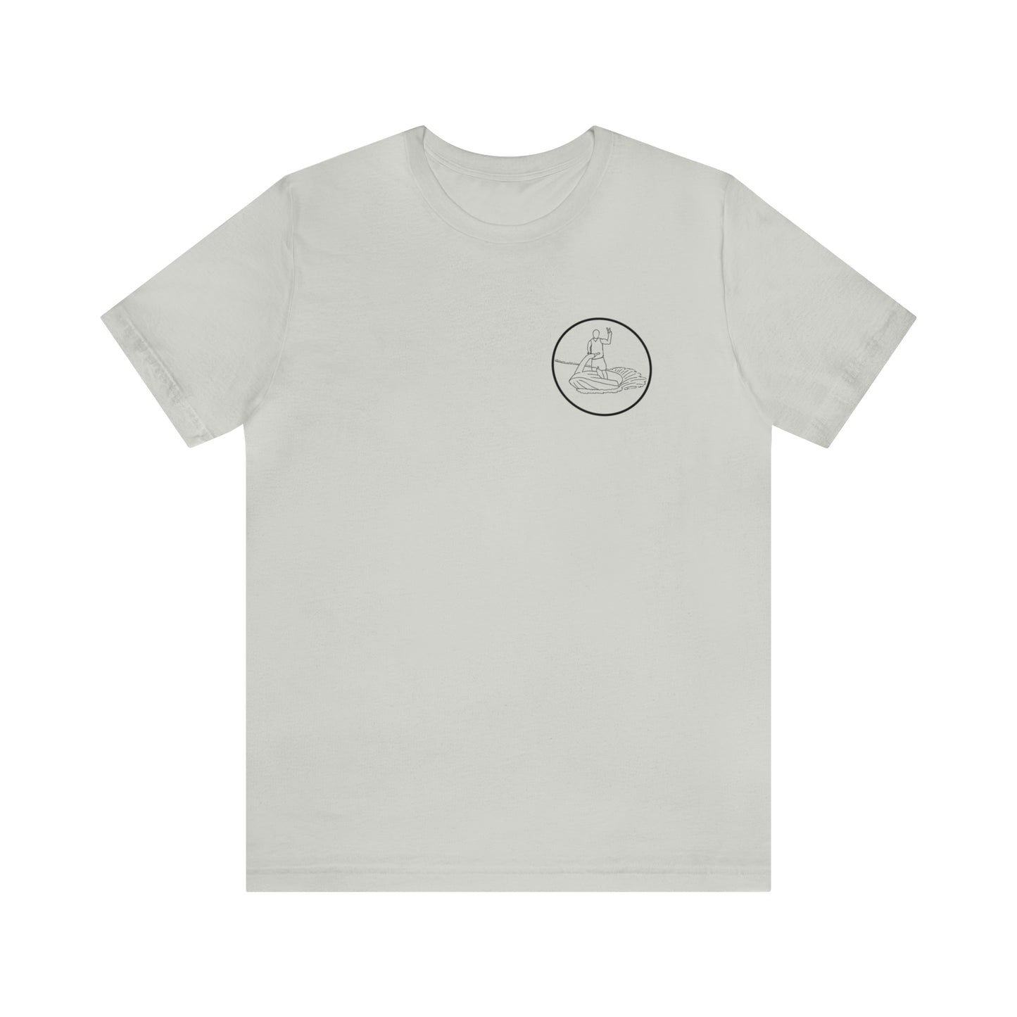 Standup Jetski Front, 2008 Malibu Wakesetter - Okauchee Lake Unisex Lightweight Short Sleeve Tee