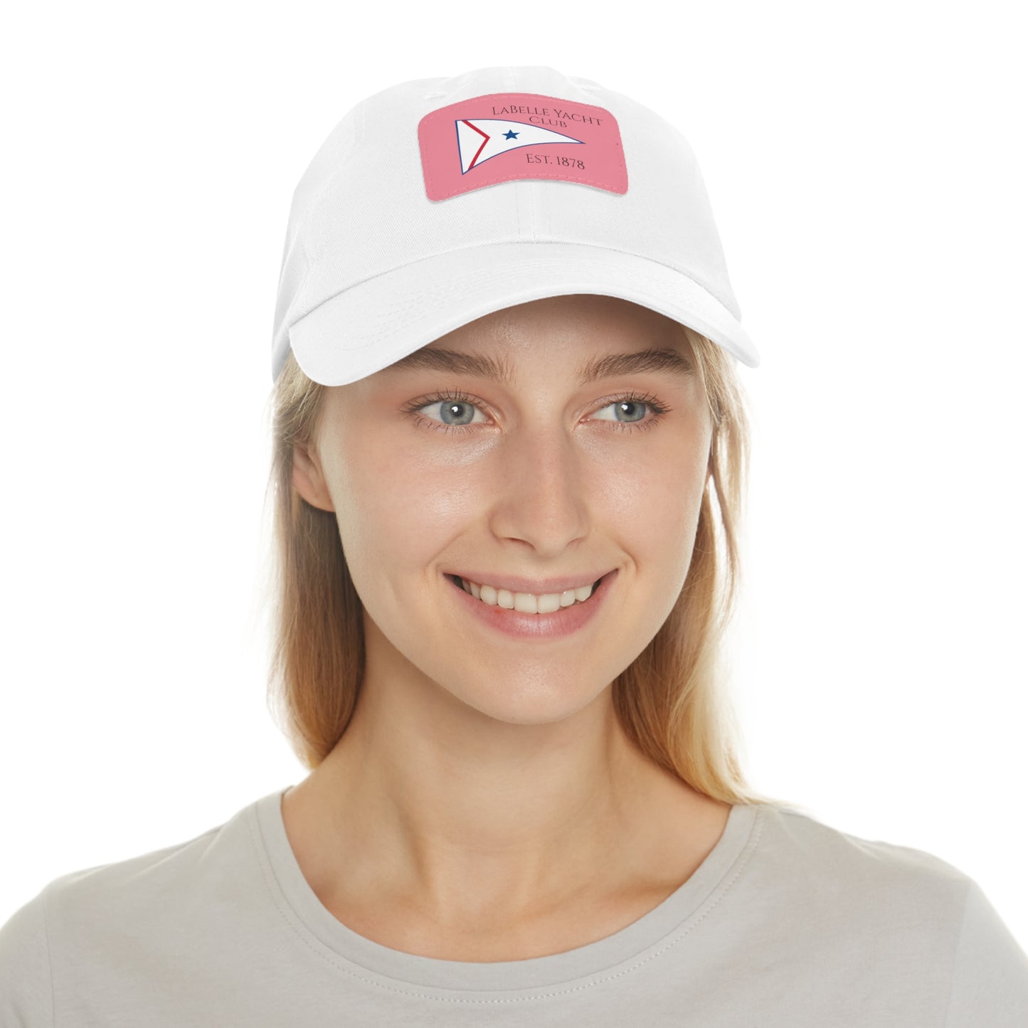 LaBelle Yacht Club Embroidered Hat with Leather Patch