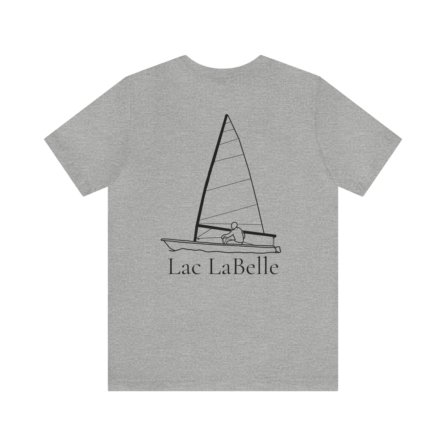 Lac LaBelle, Sailing - Unisex Lightweight Short Sleeve Tee