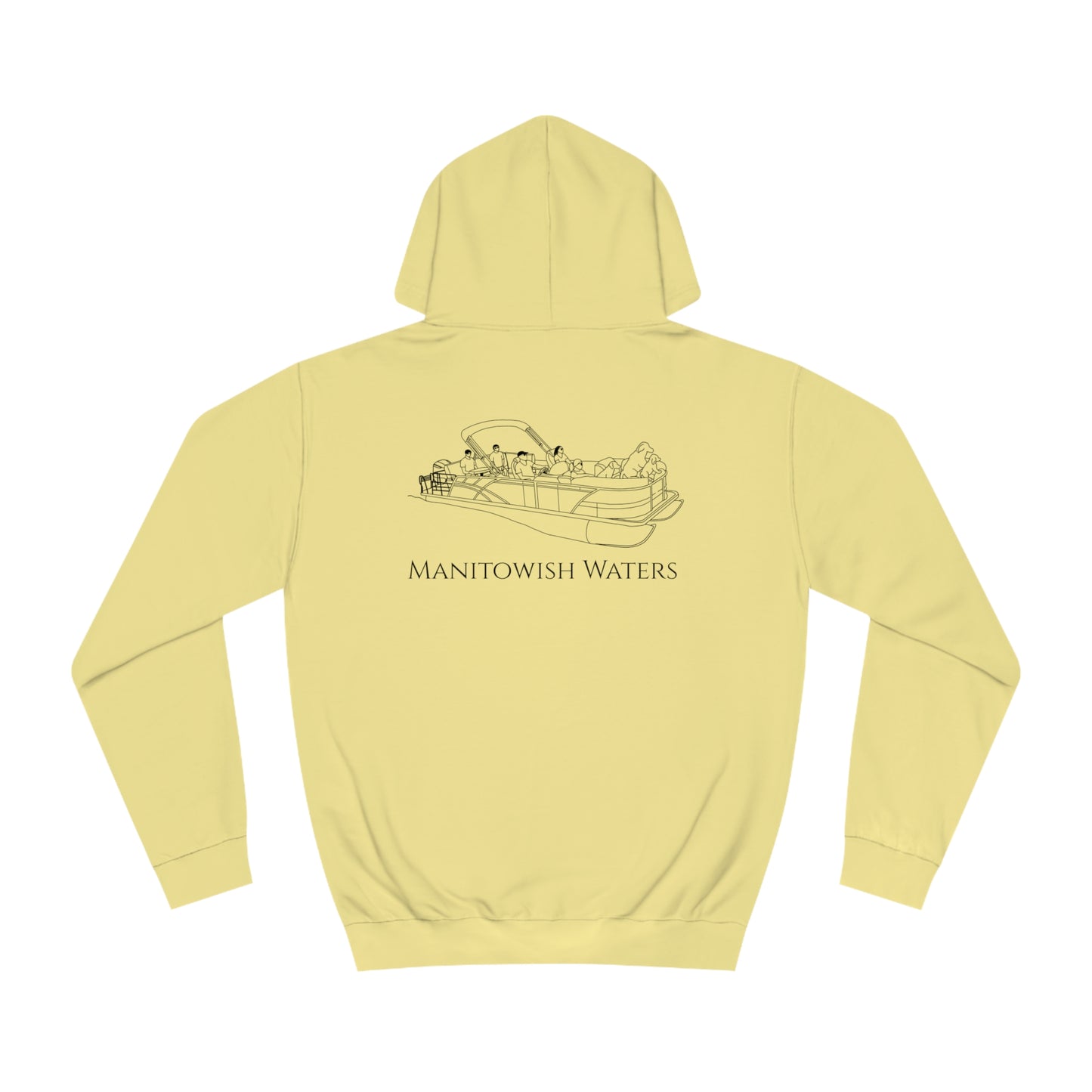 Manitowish Waters Pontoon Boat Family With Dogs - Unisex Hoodie Medium Weight