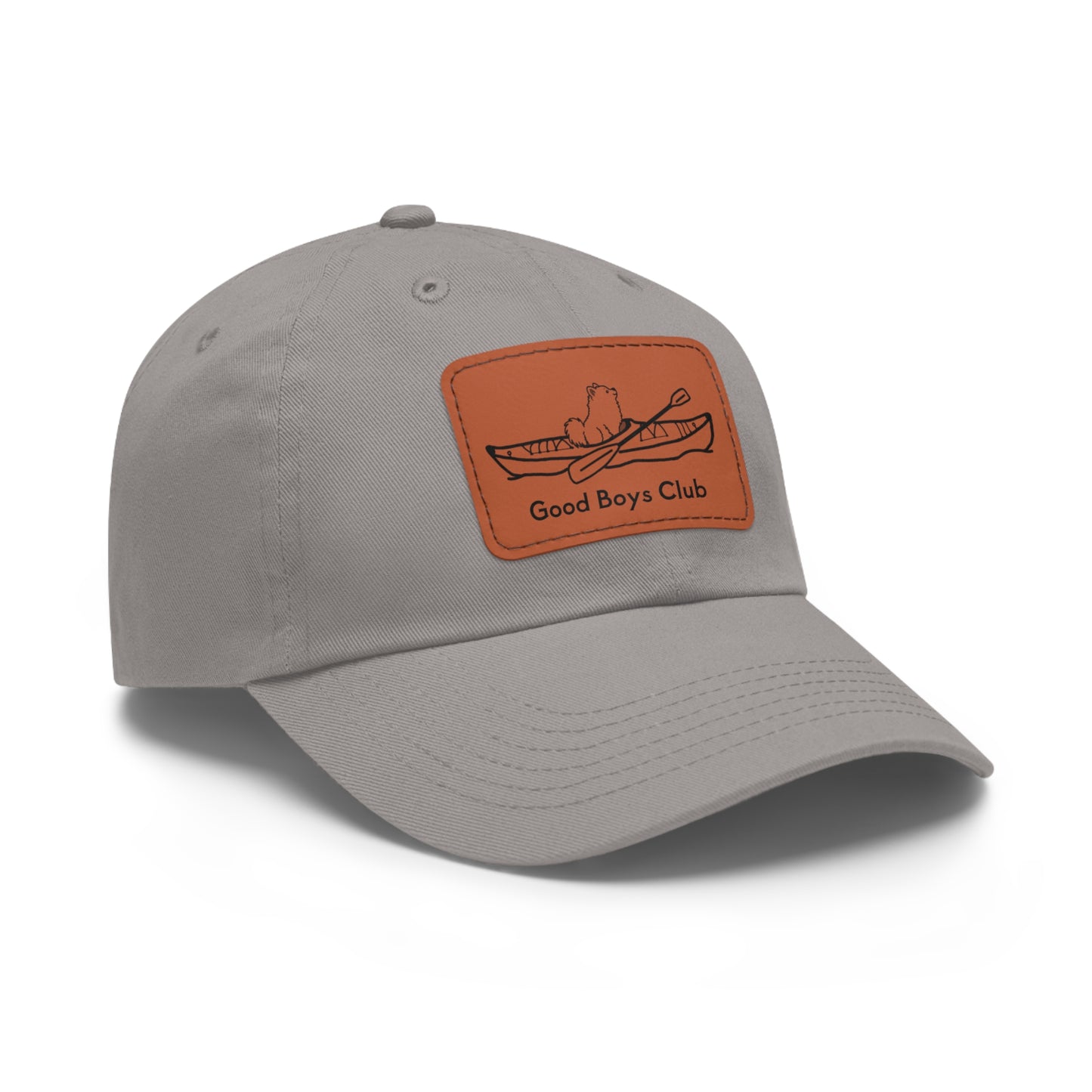 Good Boys Club Pomeranian Kayak Dog - Hat with Leather Patch