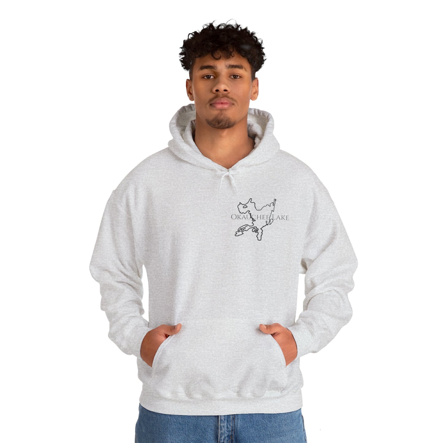 Unisex Heavy Blend Hooded Sweatshirt (Trolling Motor Fishing, Bite or Beer Design)