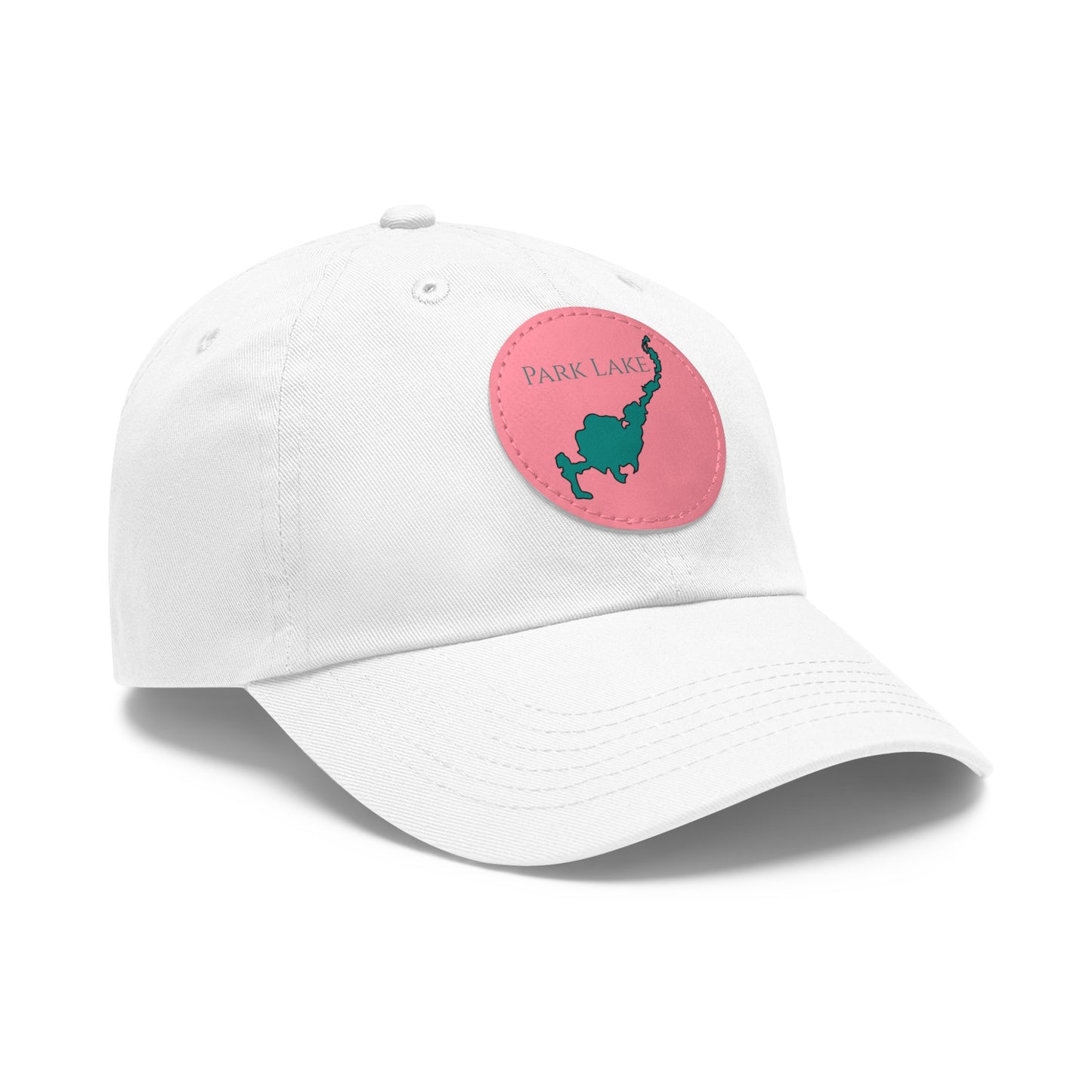Park Lake Embroidered Hat with Leather Patch