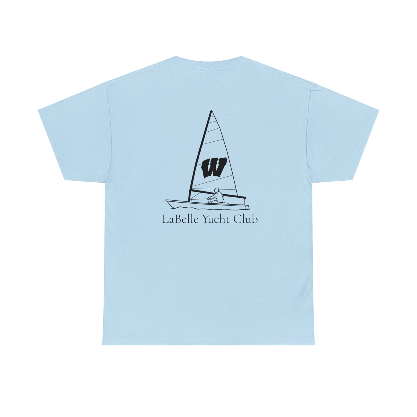 LaBelle Yacht Club Wisconsin Sail Boat - Unisex Heavy Tee Shirt