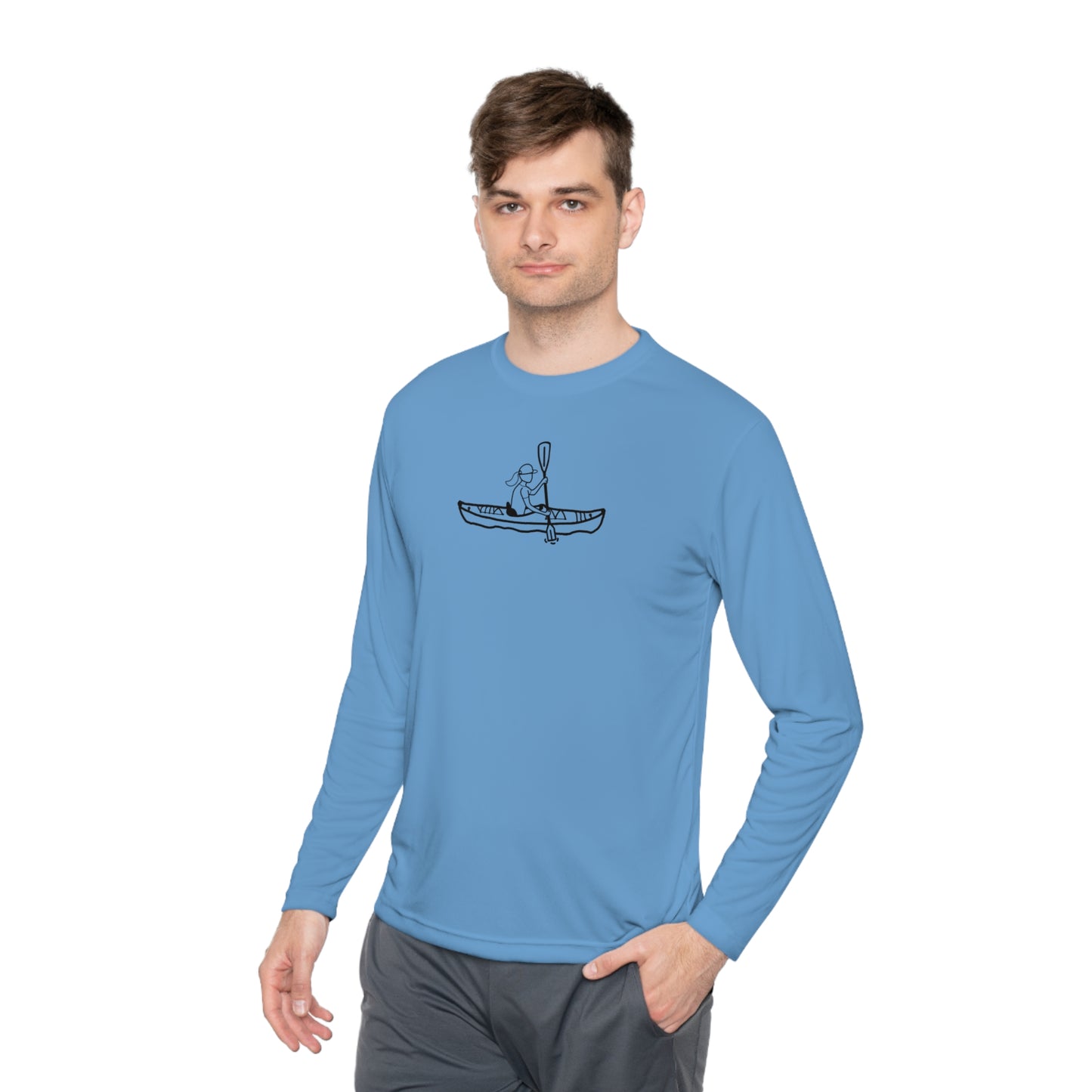 Lightweight Long Sleeve Tee (Kayak Girl Design)