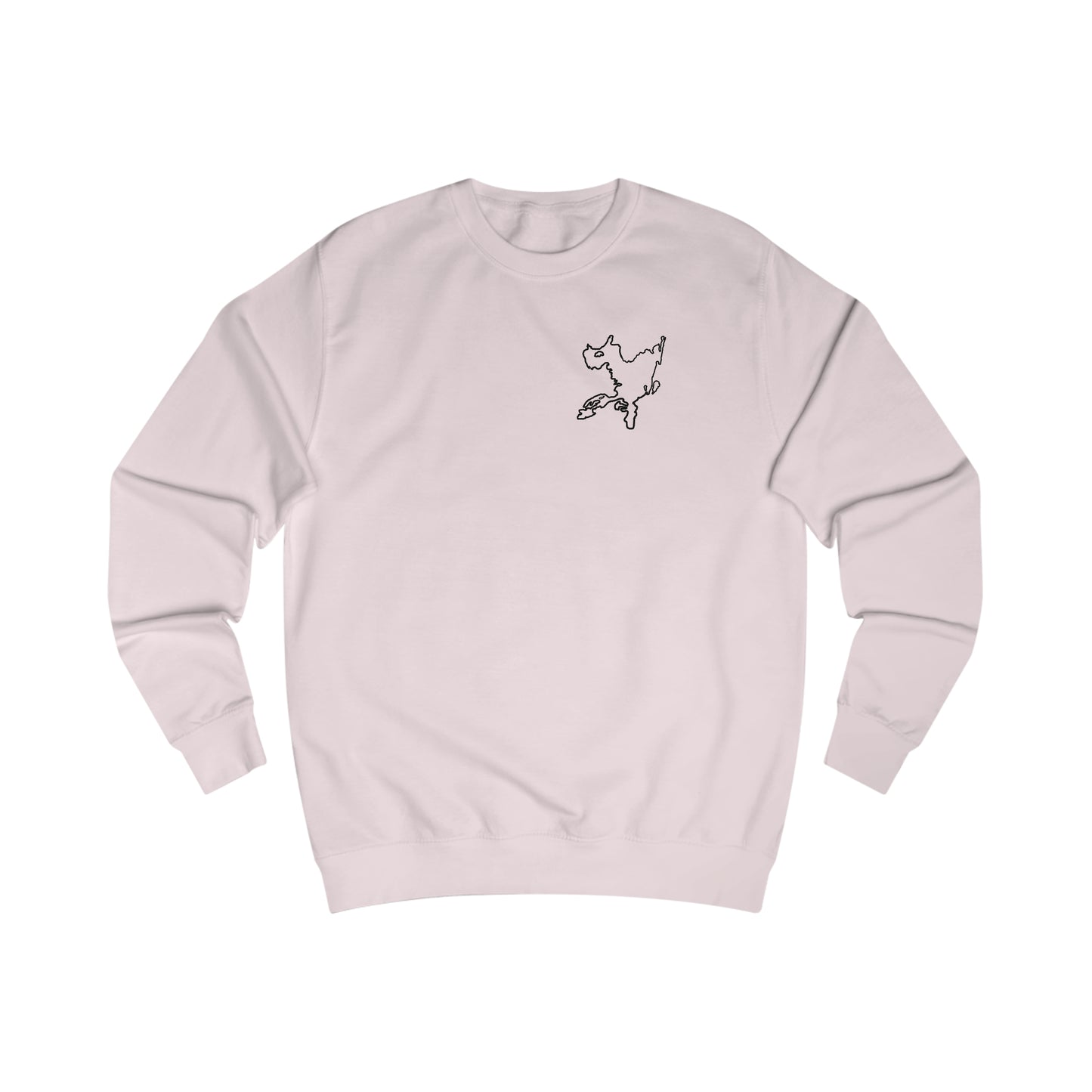 Fishing Off Dock - Okauchee Lake Men's Crewneck