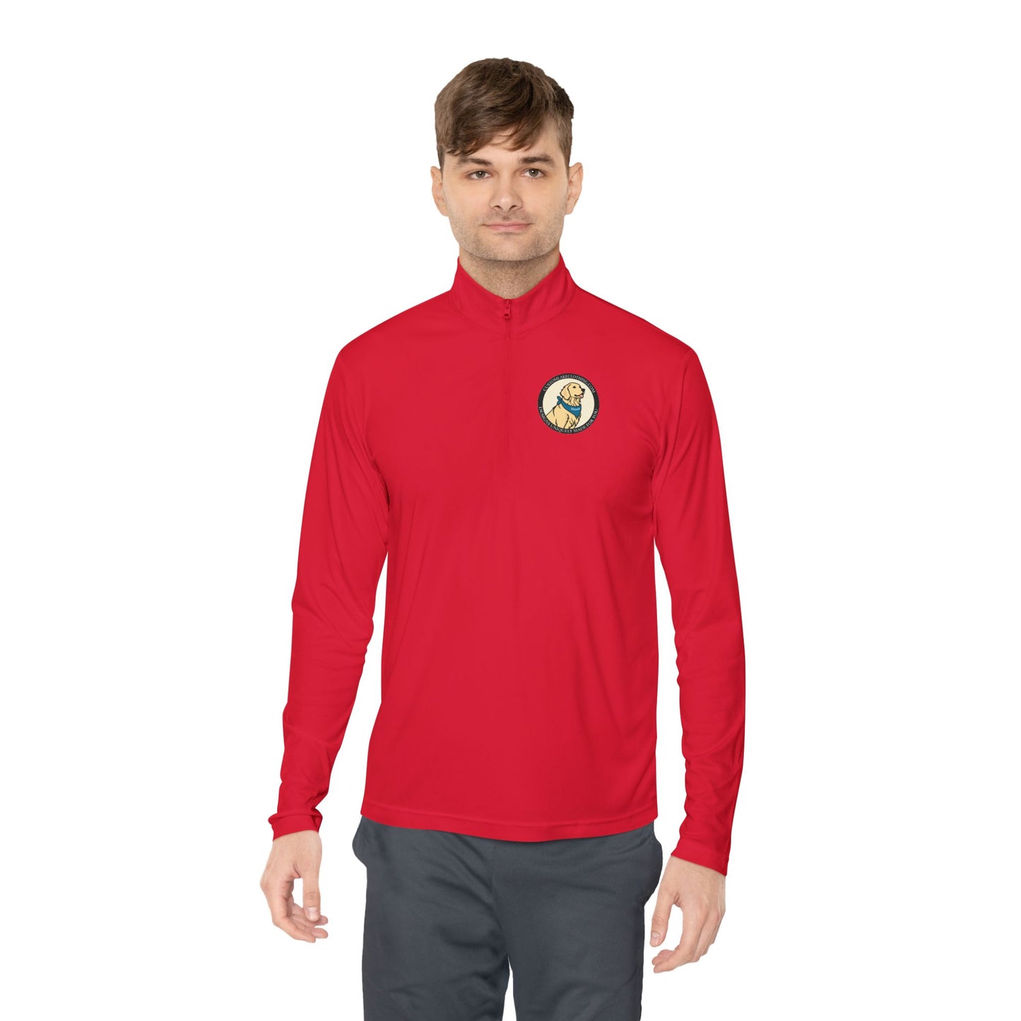 Custom Lake Clothing Golden Logo Unisex Quarter-Zip Pullover