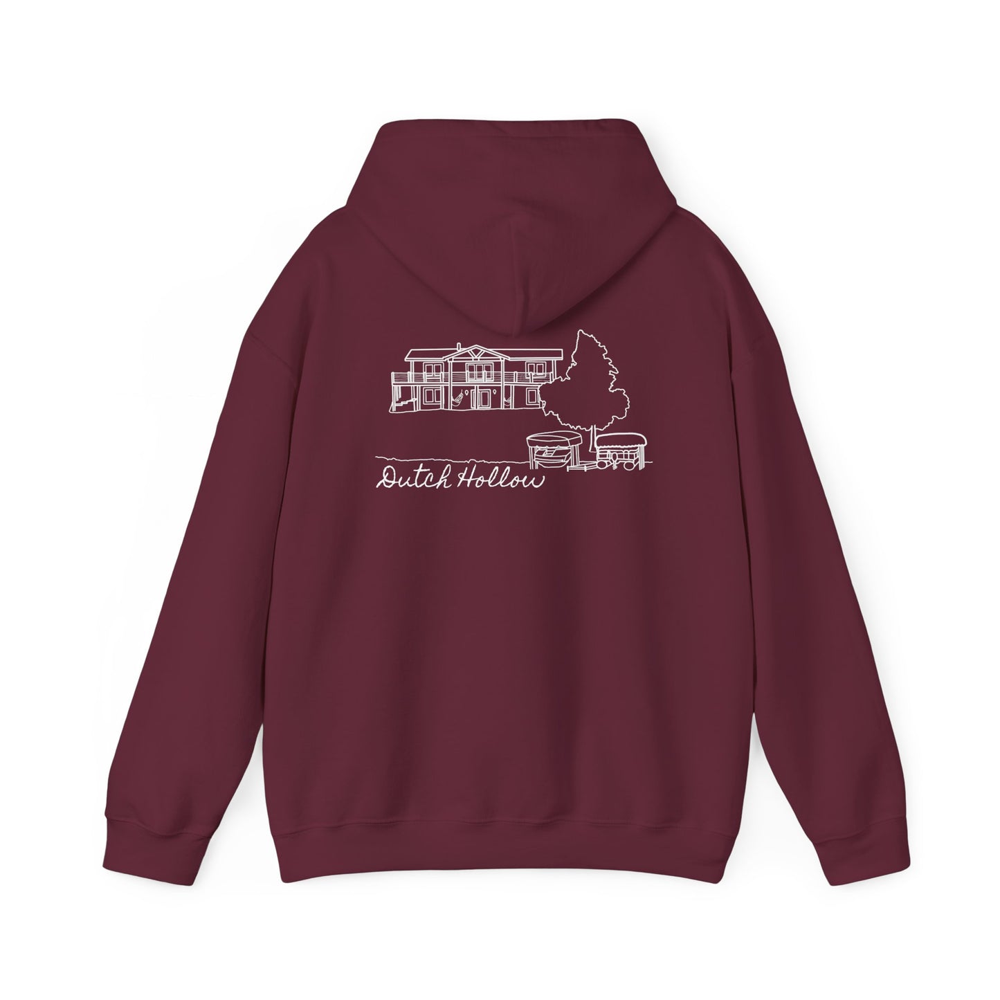 Beer Die Dutch Hollow Cabin - Unisex Heavy Blend Hooded Sweatshirt