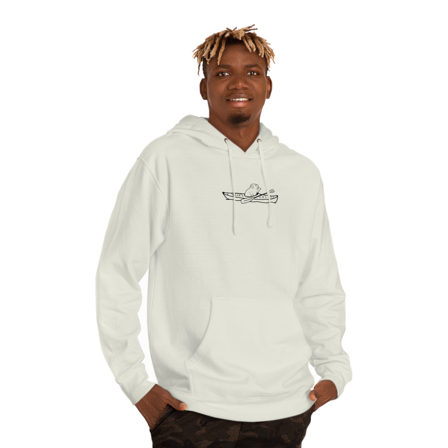 Kayak Dog - English Bulldog Basic - Unisex Hooded Sweatshirt ITC