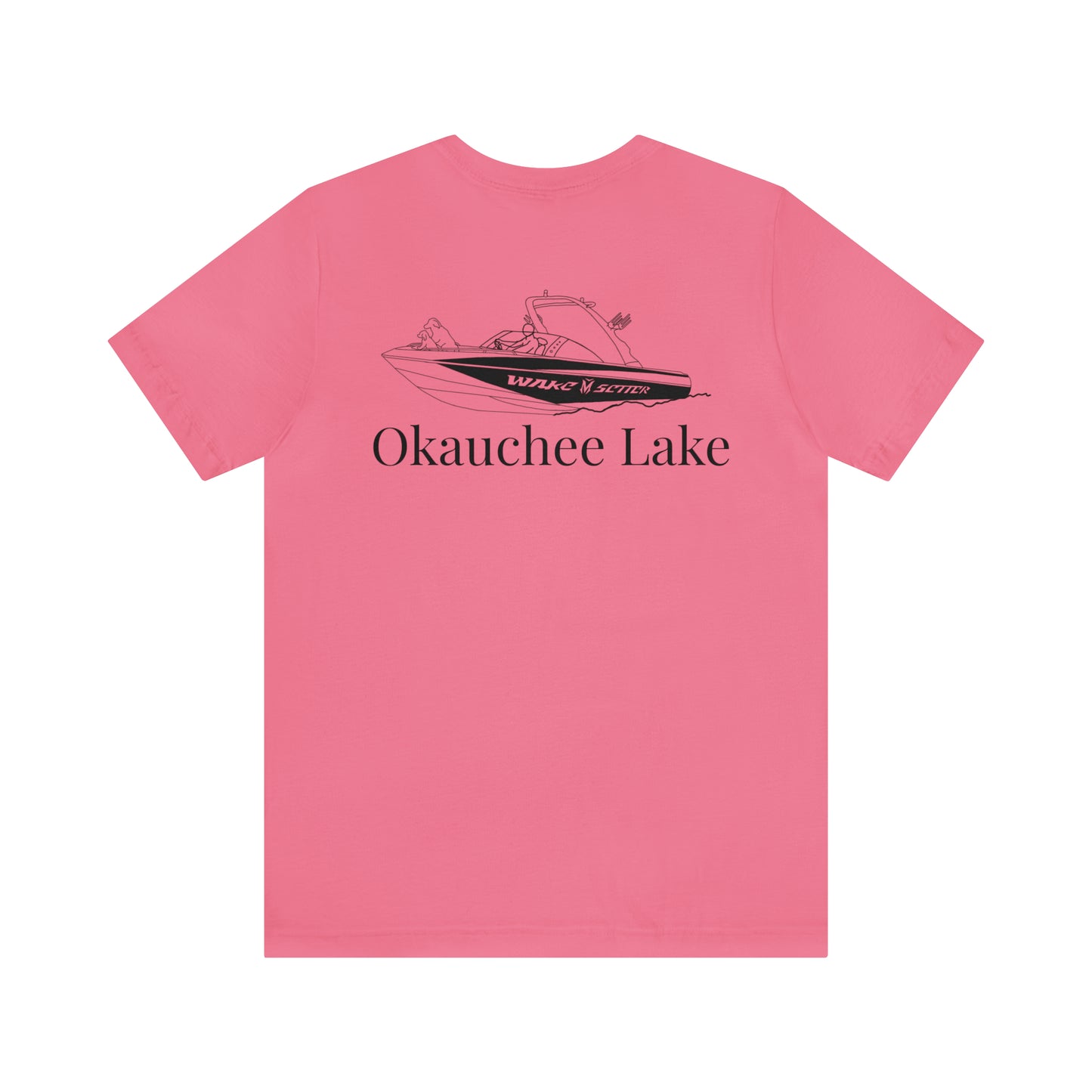 Standup Jetski Front, 2008 Malibu Wakesetter - Okauchee Lake Unisex Lightweight Short Sleeve Tee