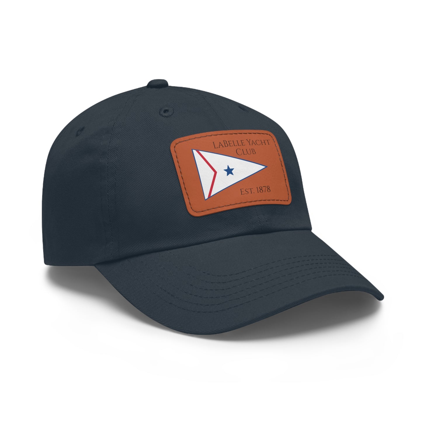 LaBelle Yacht Club Embroidered Hat with Leather Patch