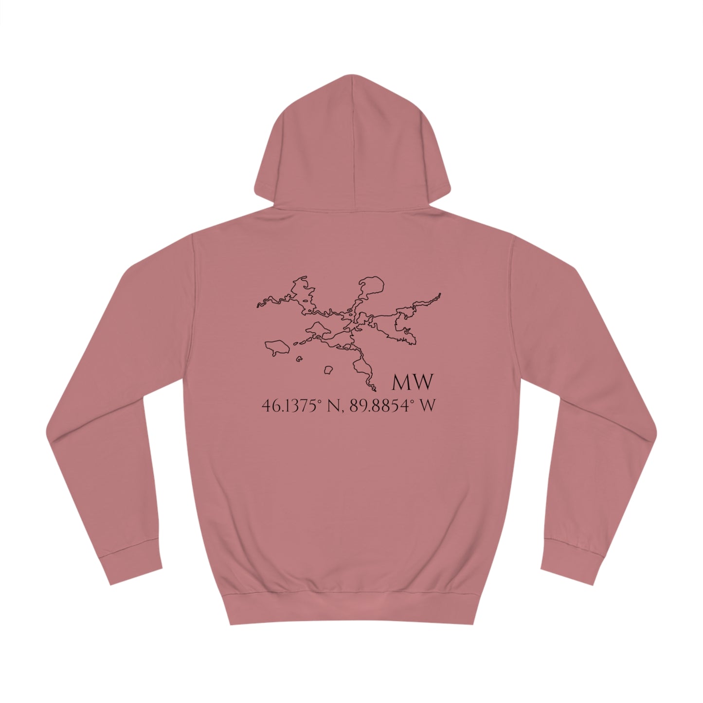 Manitowish Waters Sailboat Patch - Unisex Hoodie Medium Weight