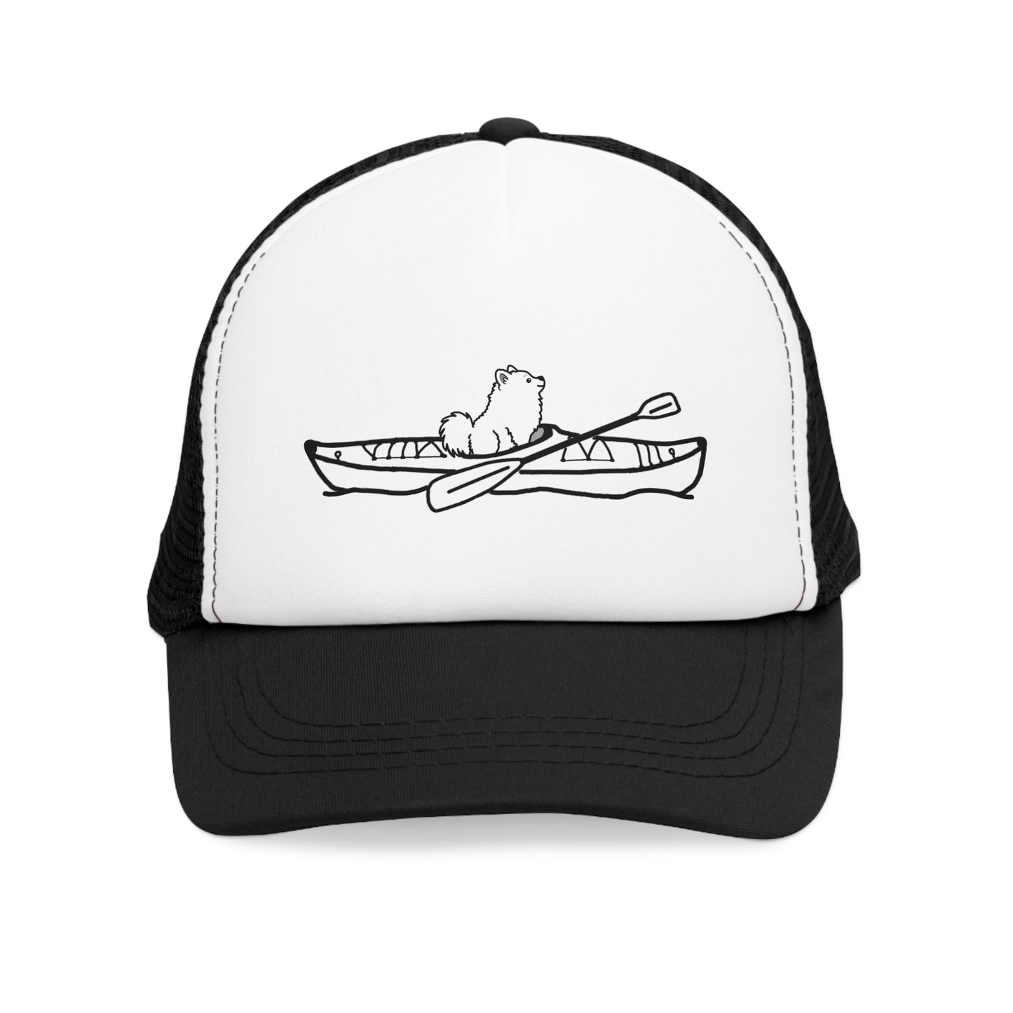 Kayak Dog Pomeranian - Mesh Trucker Cap