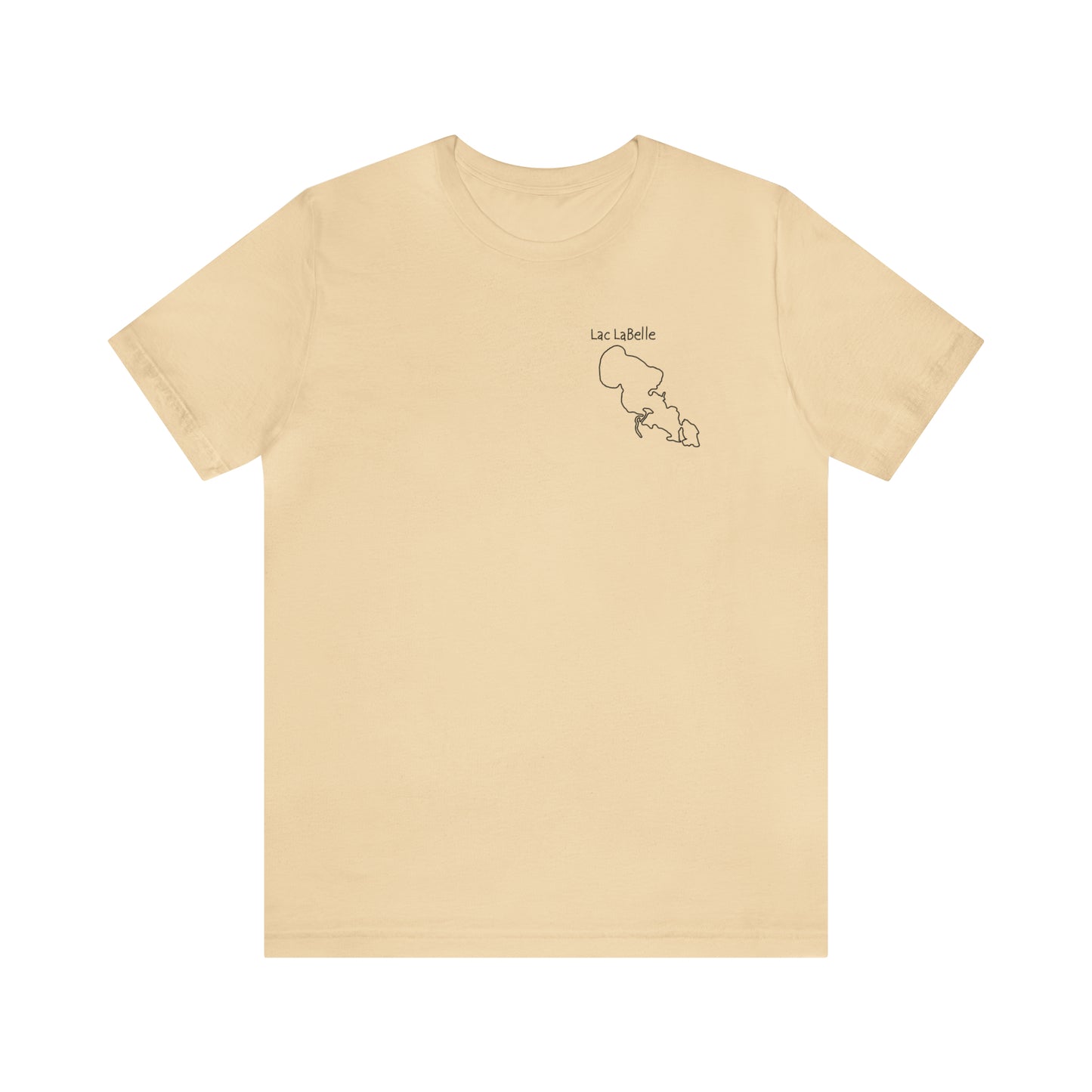 Lac LaBelle, Wakeboard Float Plane - Unisex Lightweight Short Sleeve Tee