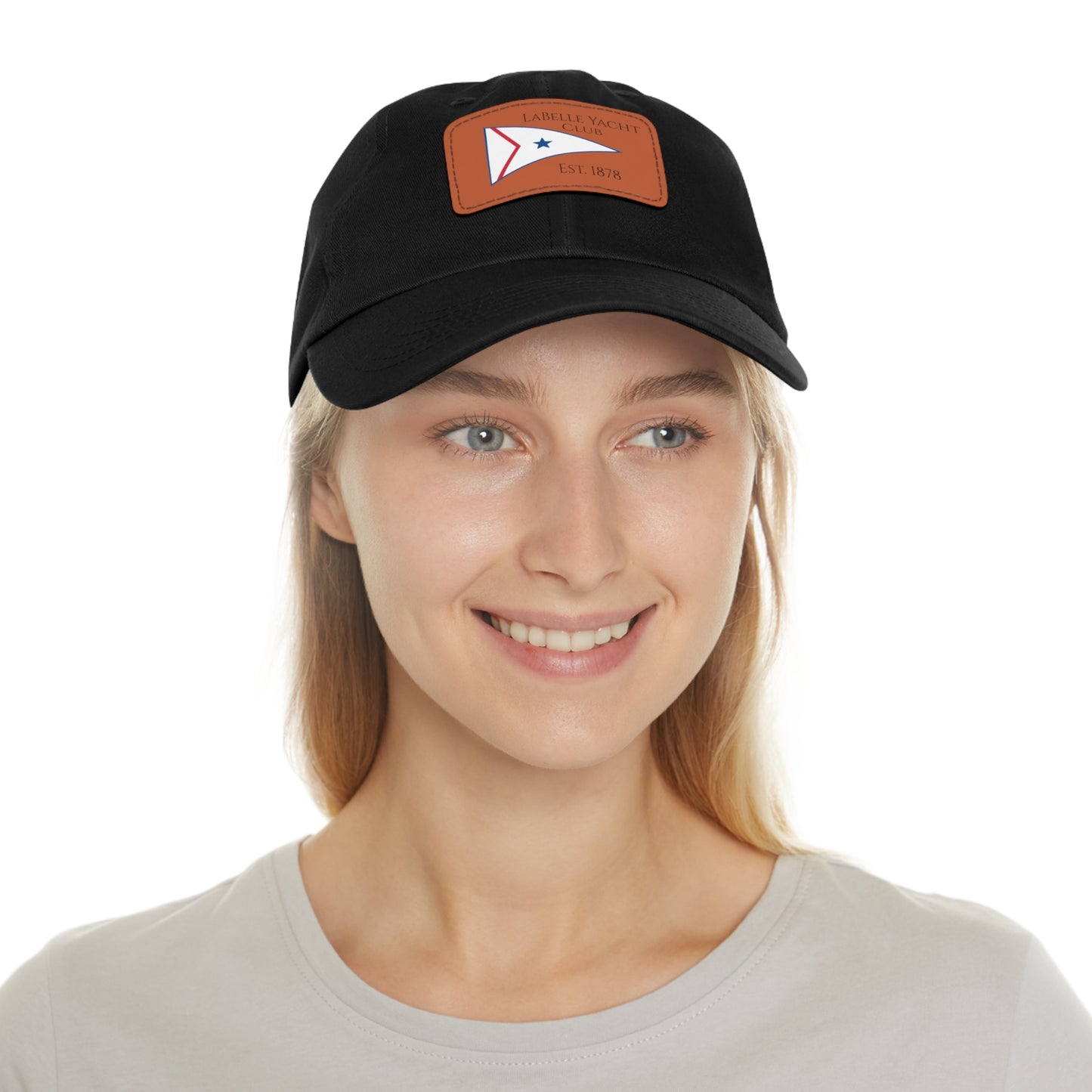 LaBelle Yacht Club Embroidered Hat with Leather Patch