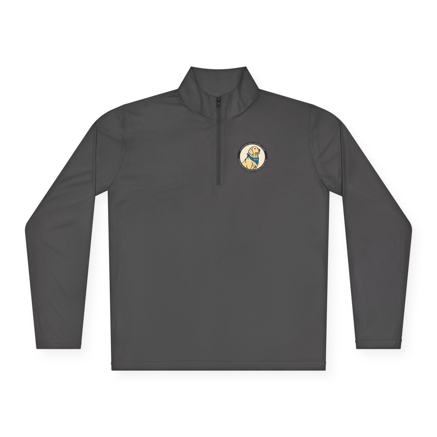 Custom Lake Clothing Golden Logo Unisex Quarter-Zip Pullover