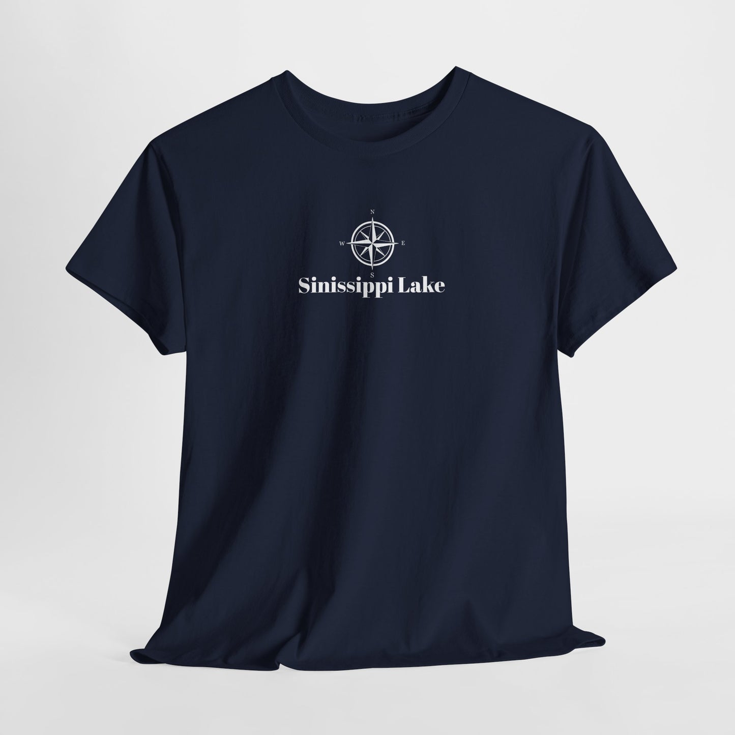 Sinissippi Lake Compass Rose Unisex Heavy Cotton Tee