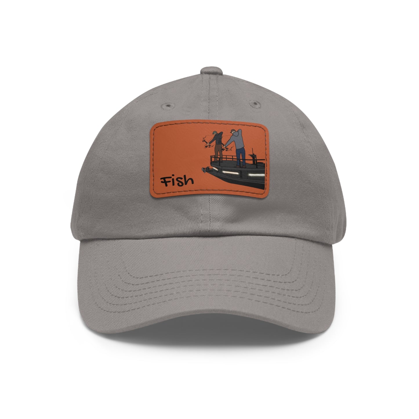 Bow fishing Hat with Leather Patch