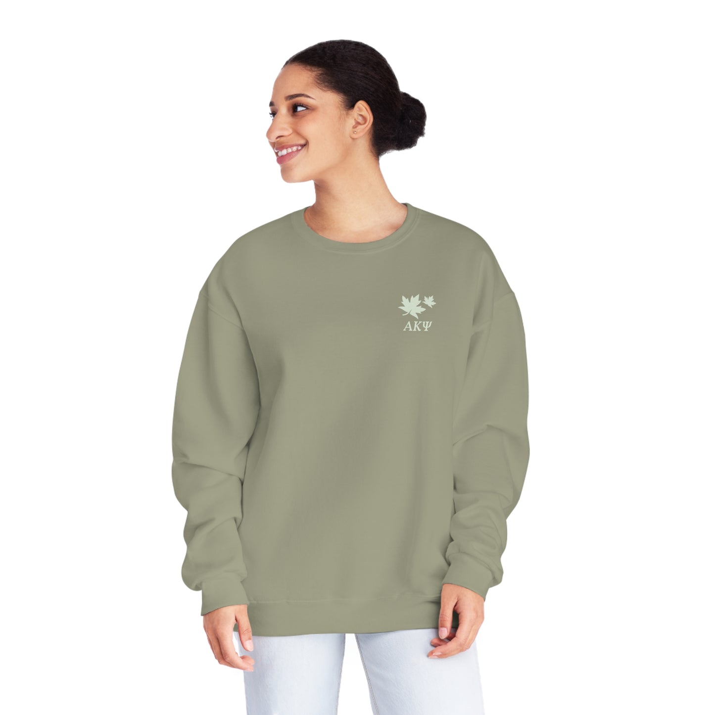 Fall 22 AkPsi With Leaf - Unisex NuBlend® Crewneck Sweatshirt