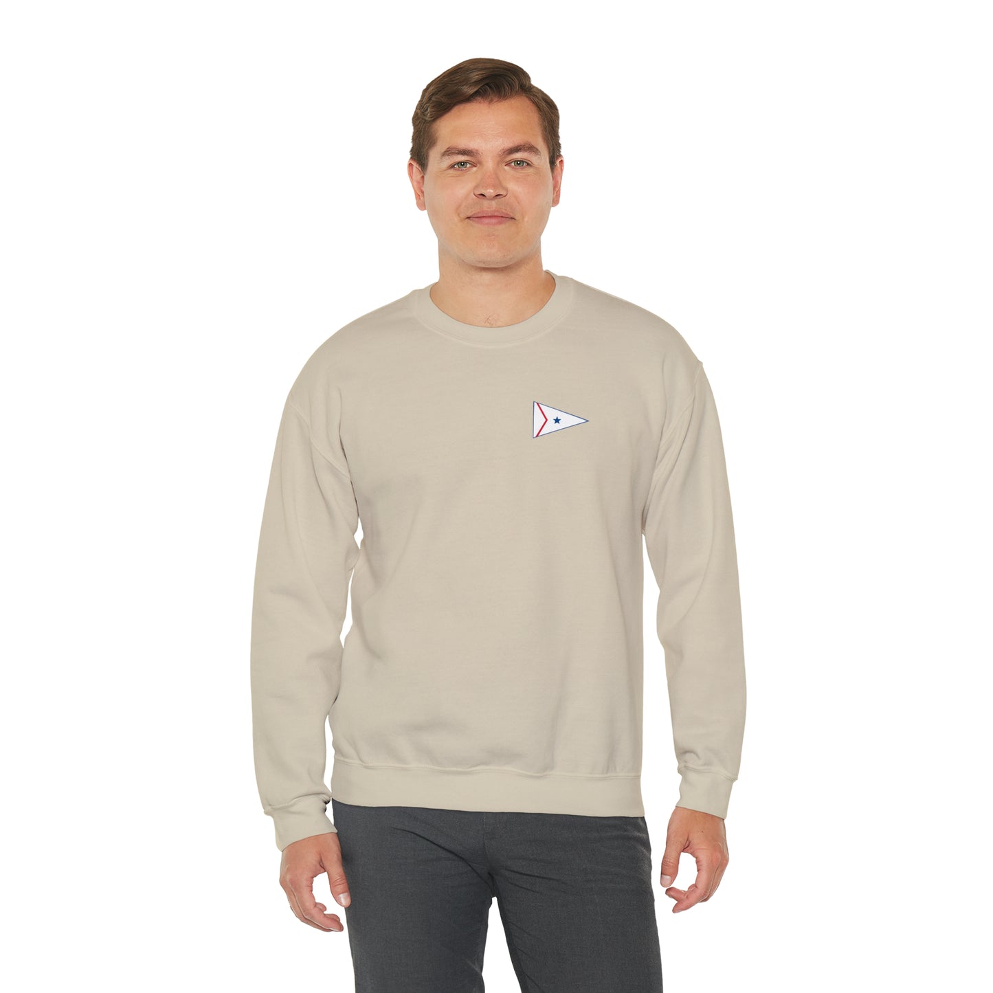 LaBelle Yacht Club Patch Plain Unisex Crewneck Sweatshirt Heavy Blend™