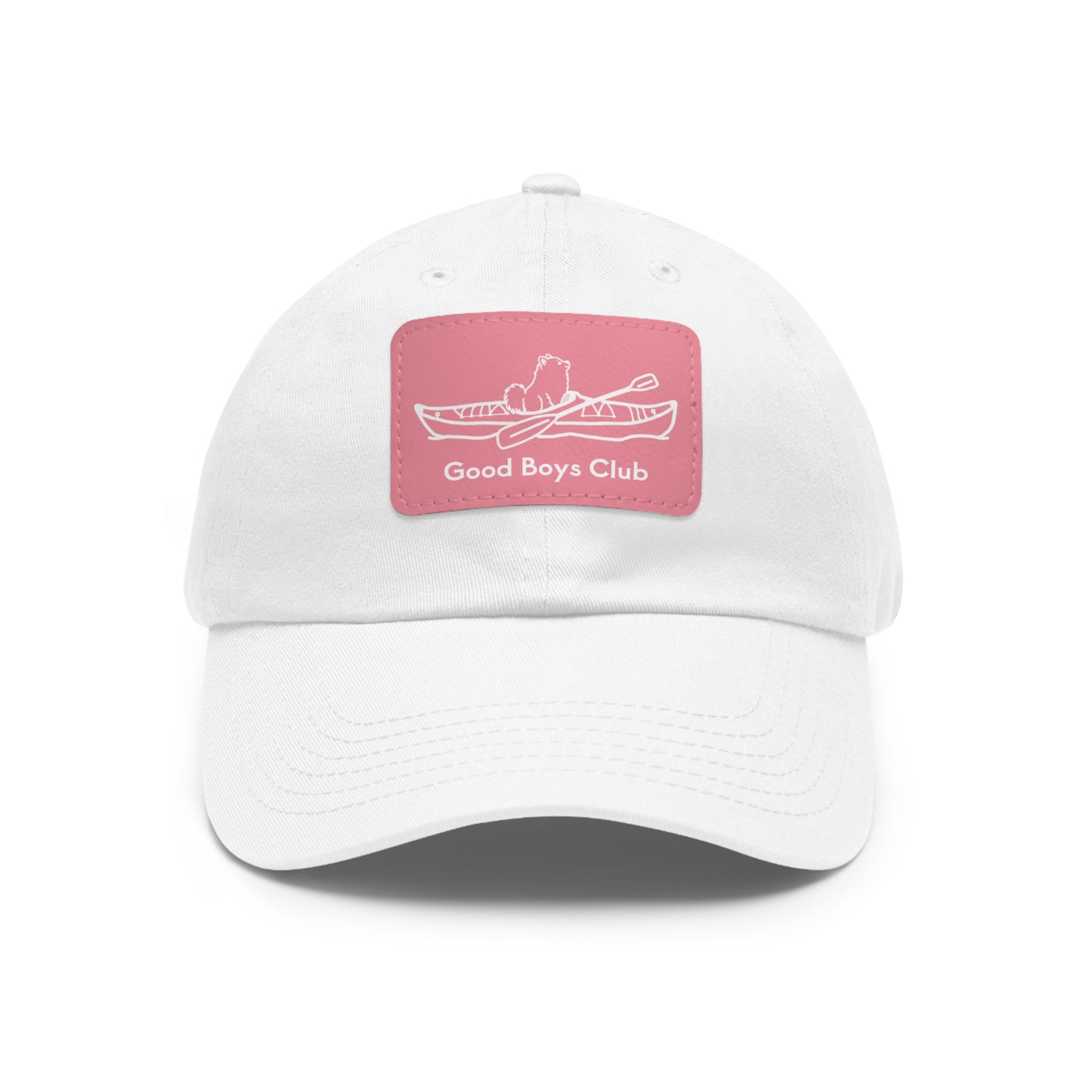 Good Boys Club Pomeranian Kayak Dog - Hat with Leather Patch