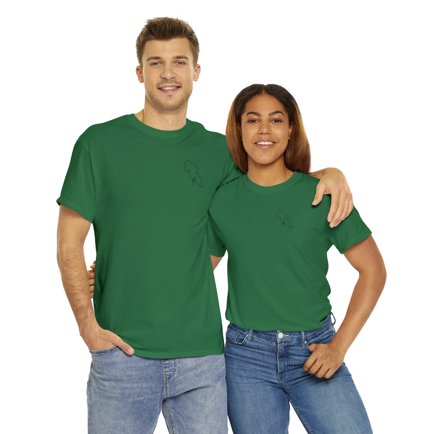 Trolling Motor Fishing - Lac LaBelle Unisex Heavy Tee Shirt