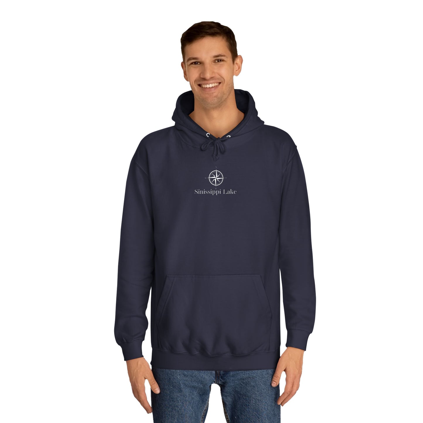 Sinissippi Lake Compass Rose Medium Weight Hoodie