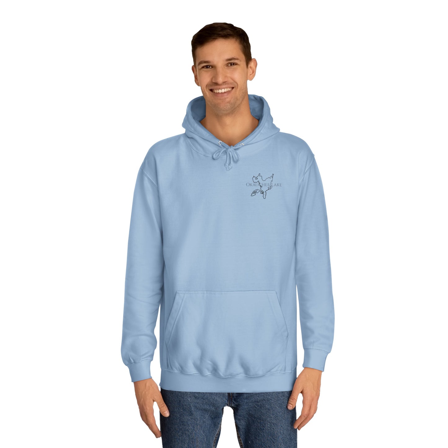 Bow fishing on Okauchee Lake - Medium Weight Hoodie
