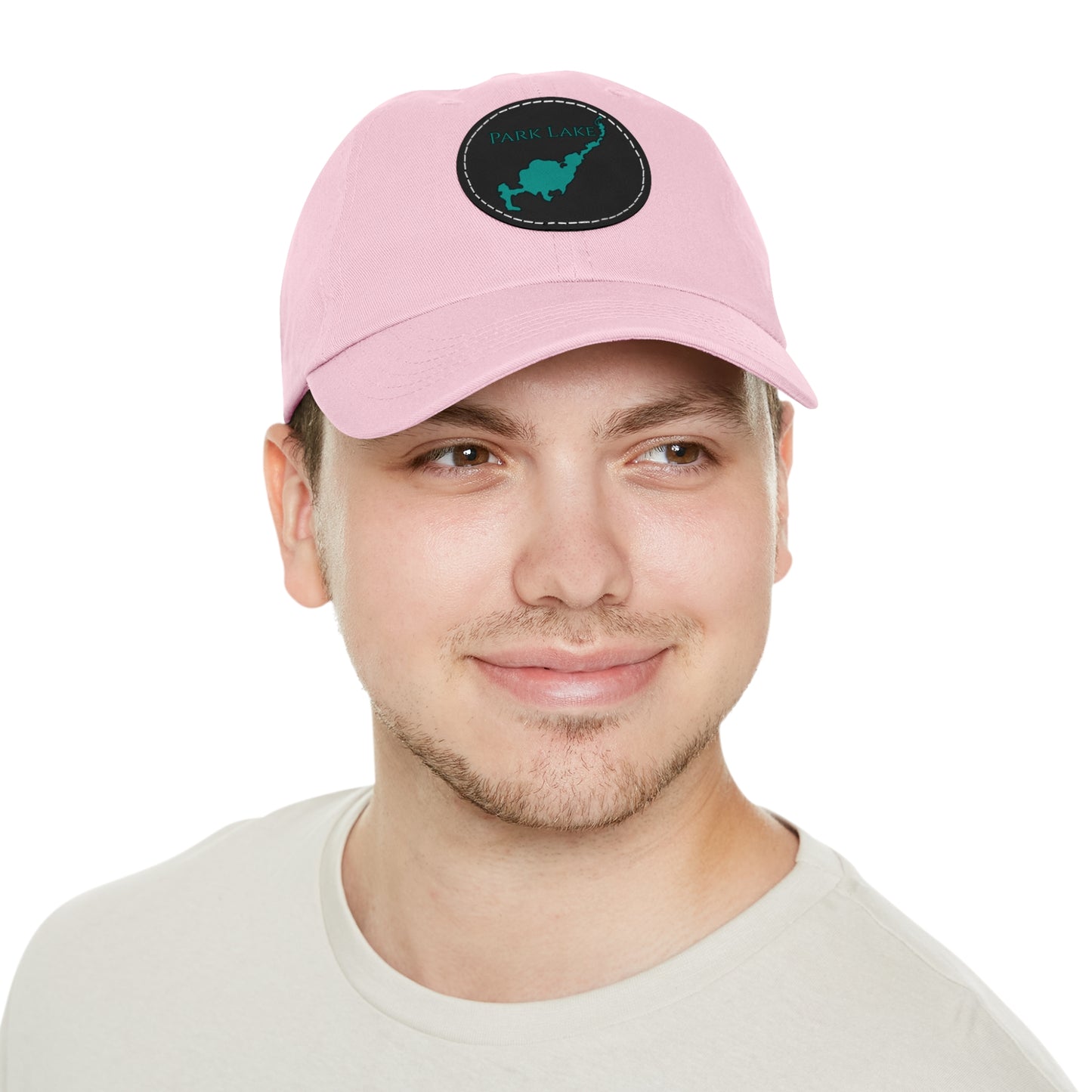 Park Lake Embroidered Hat with Leather Patch